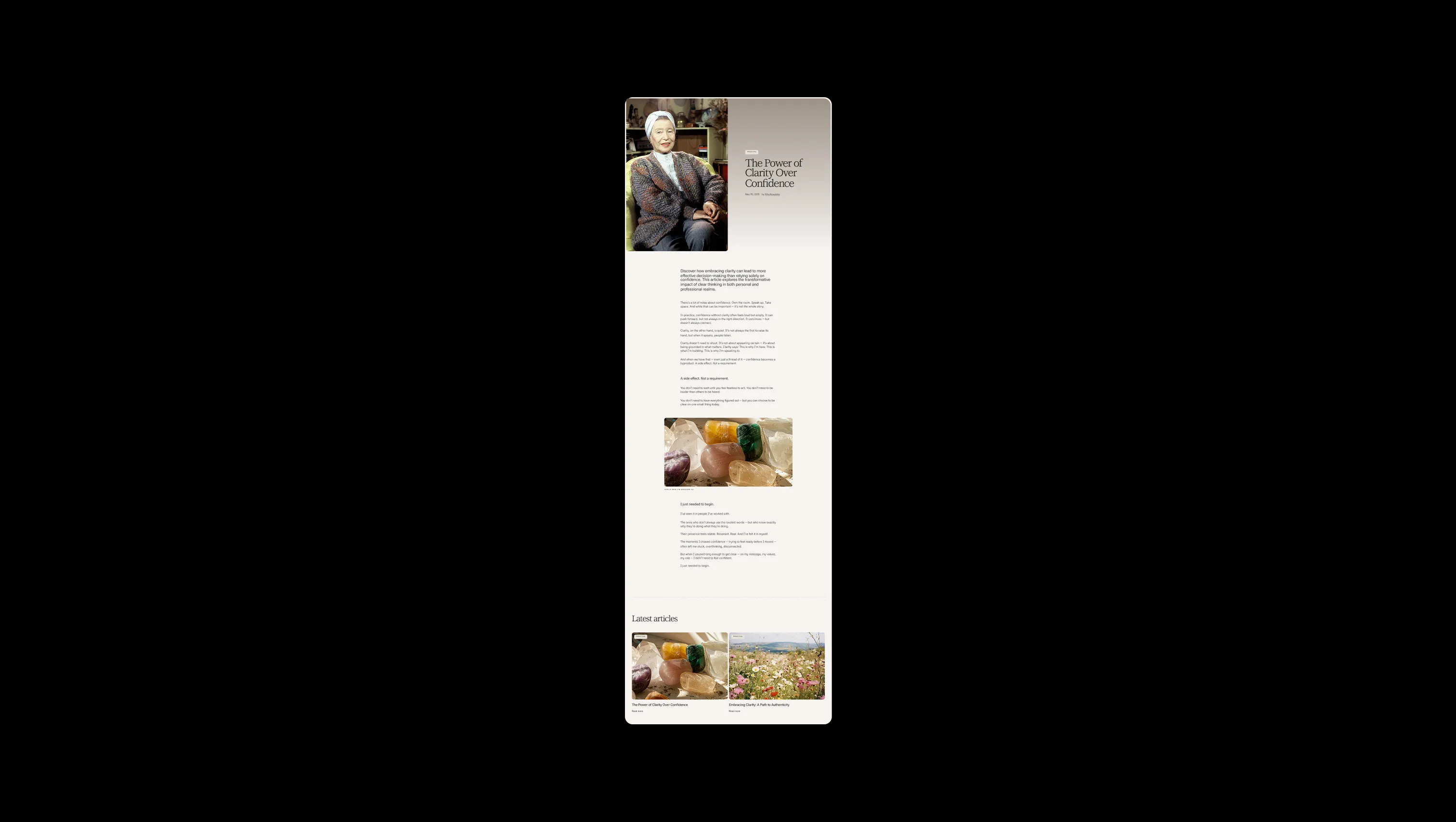 Blog Post Template Layout