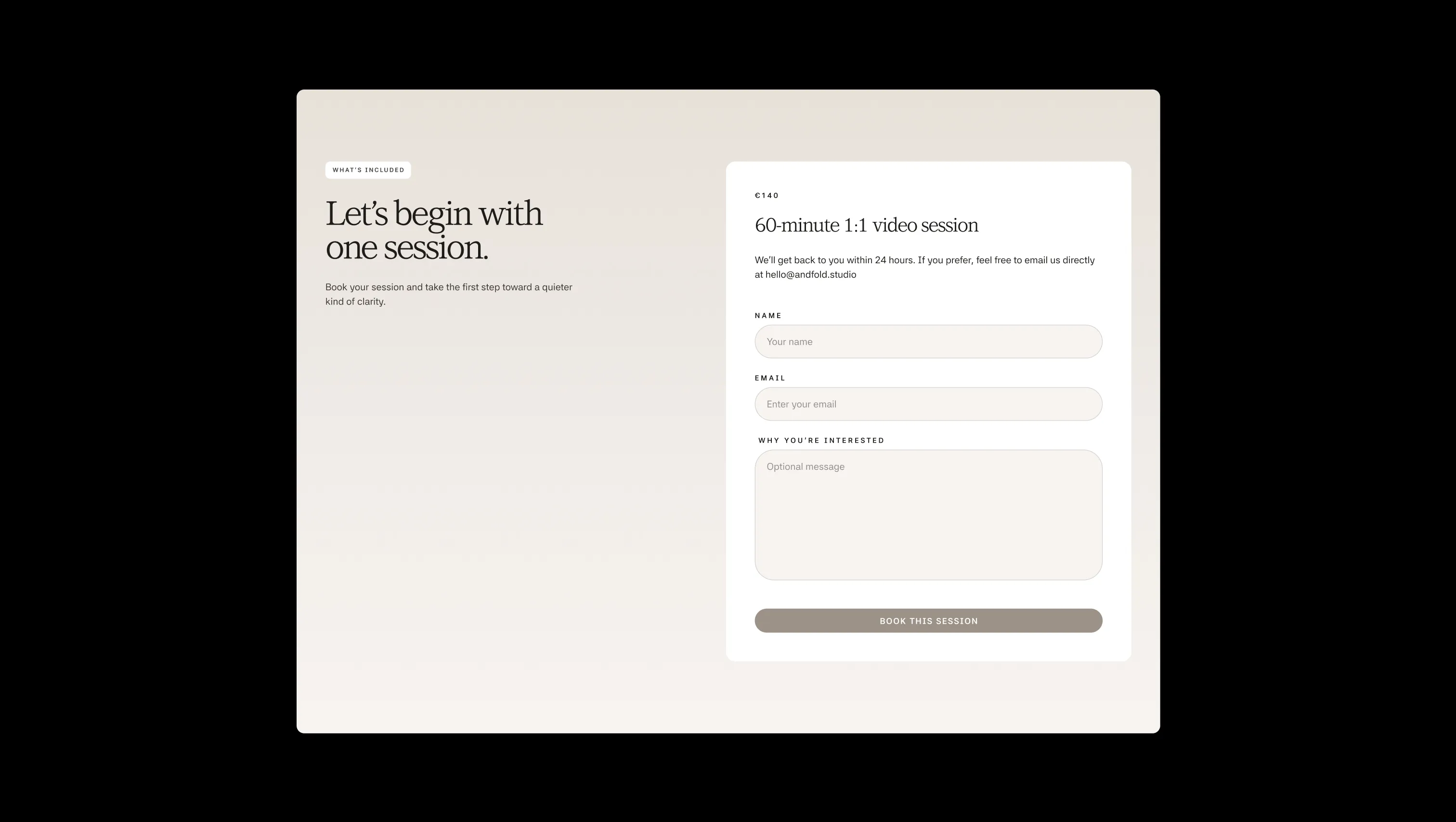 Contact Form Two Column Layout