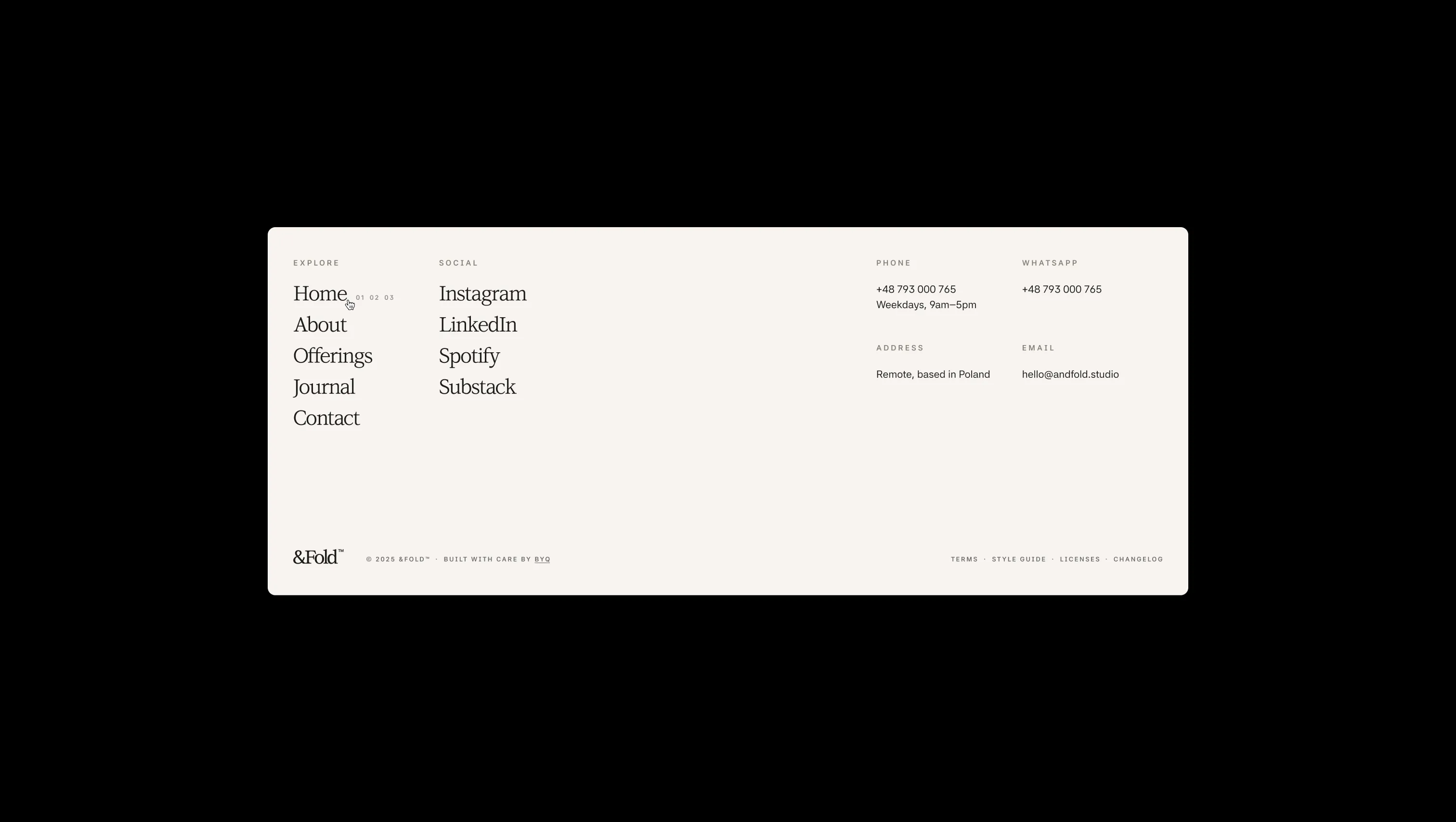 Comprehensive Website Footer