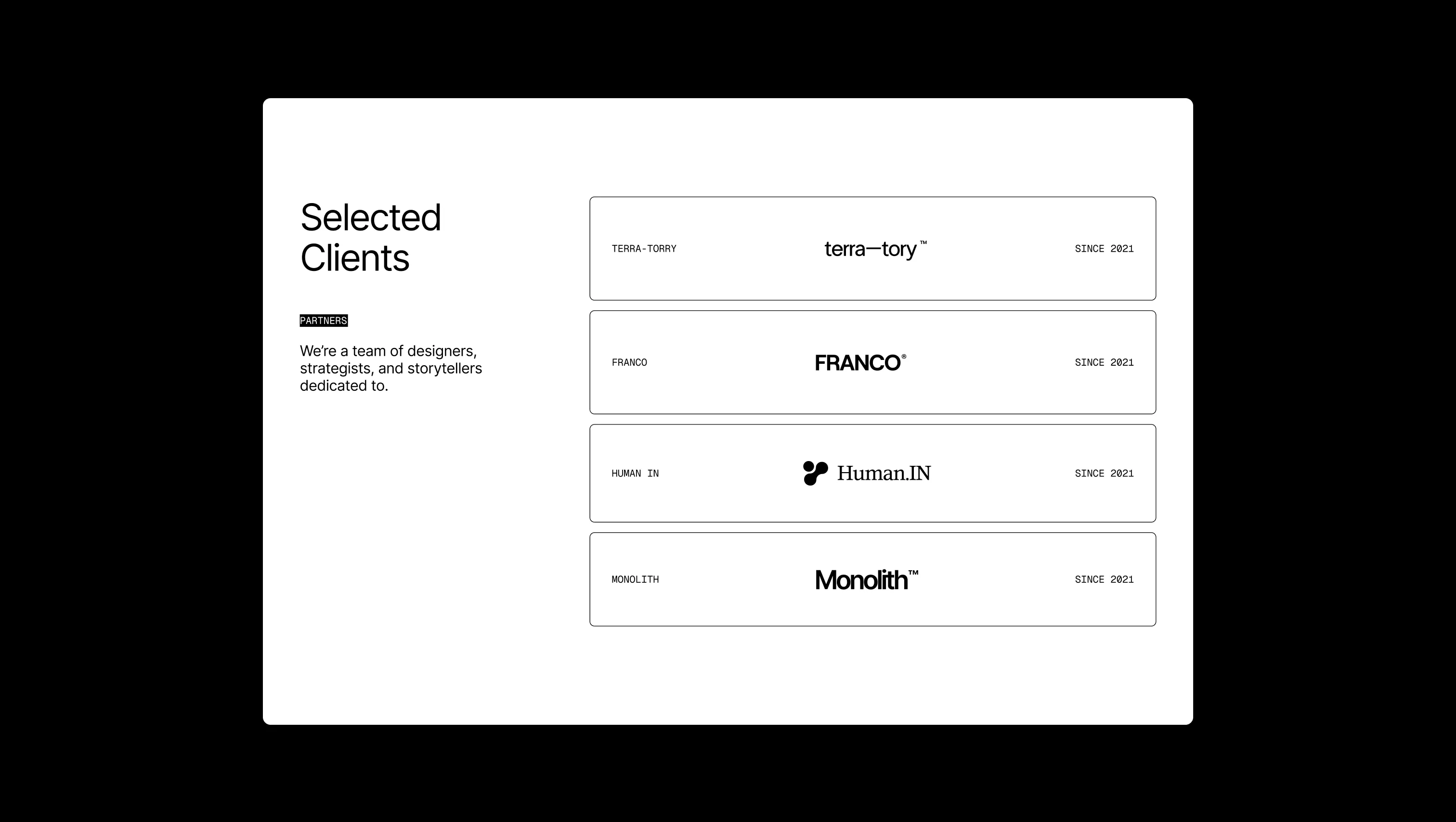 Client Logos Grid Section