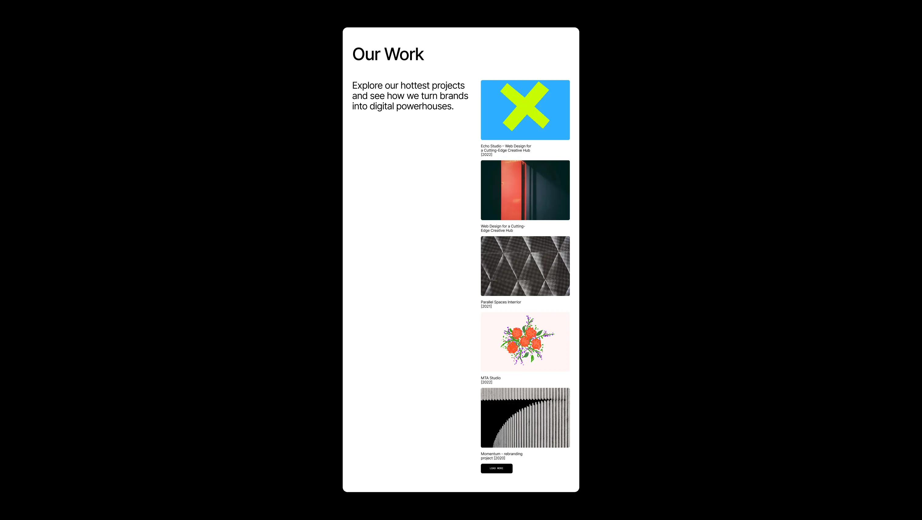 Portfolio Grid with Hover Effects