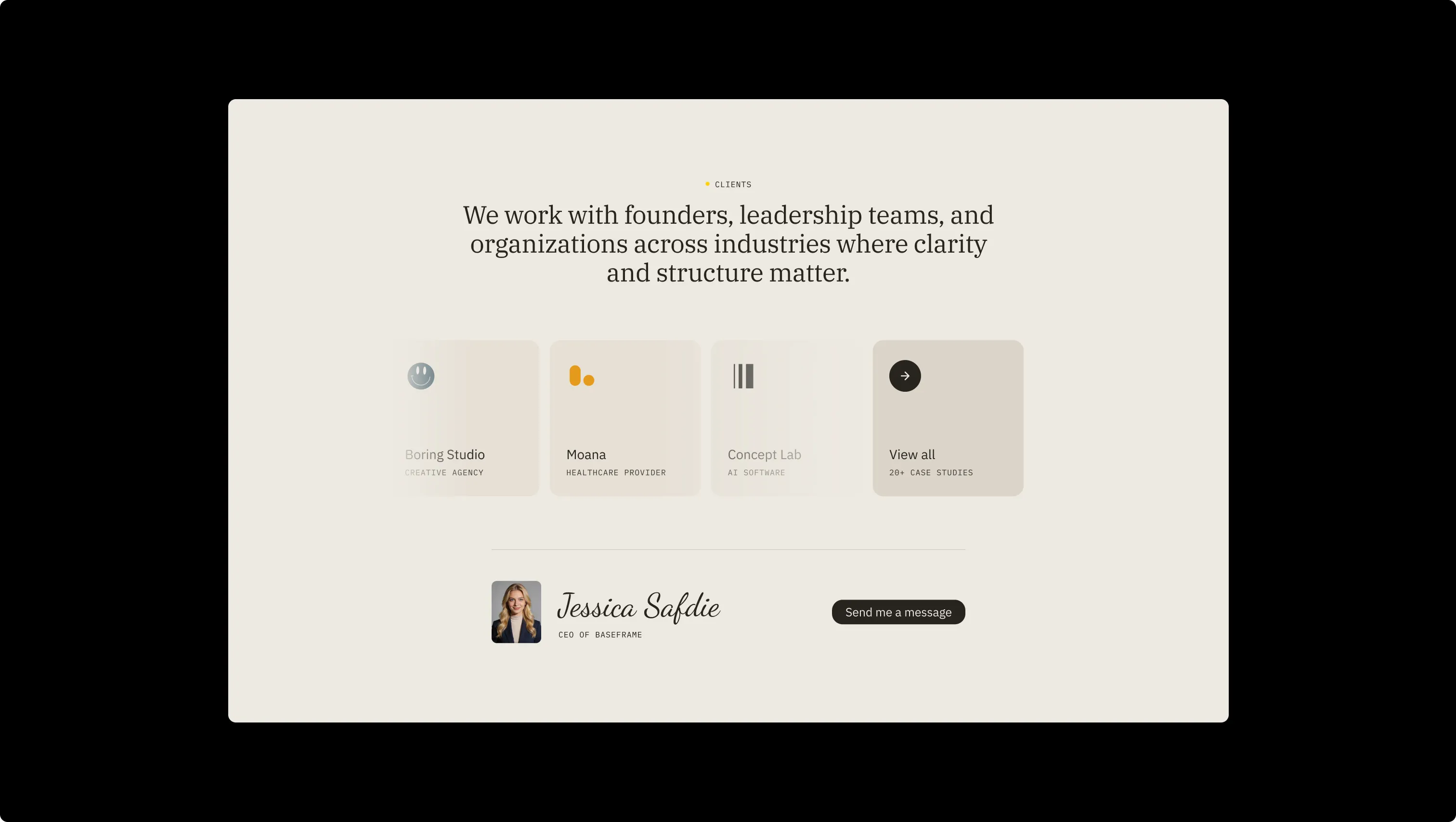 Client Logos Marquee Section