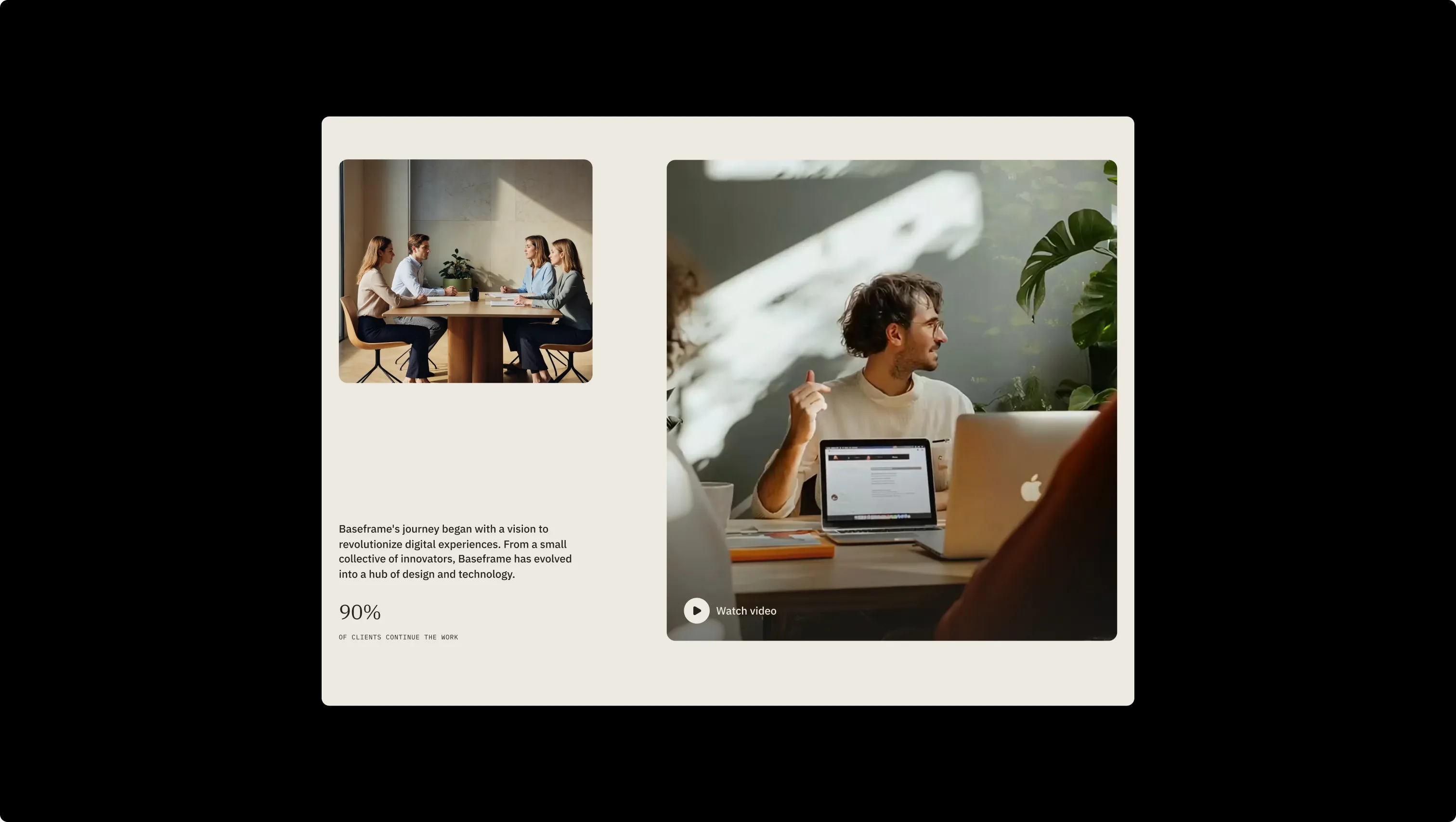 About Section with Video Lightbox