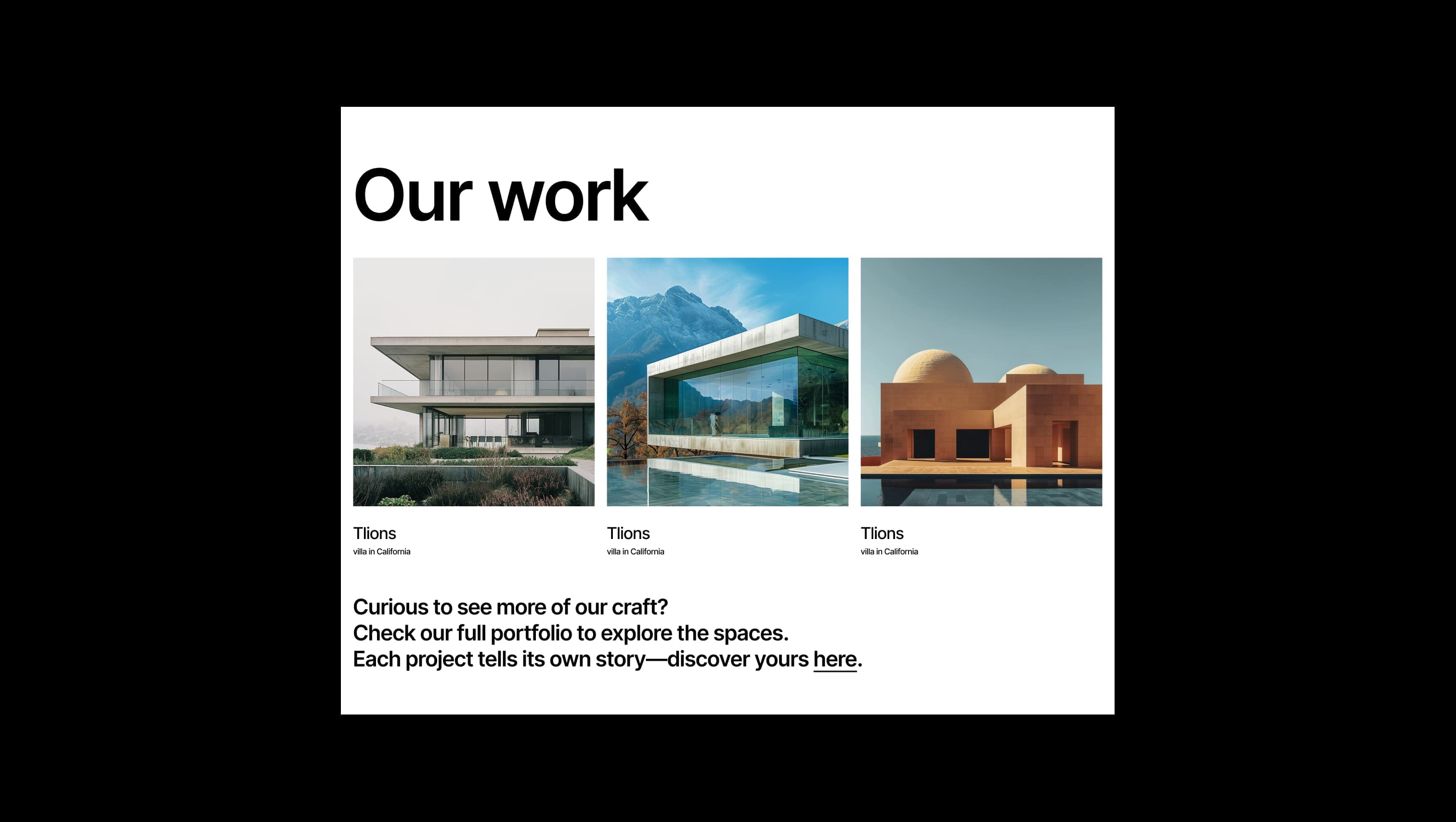 Three Column Project Gallery