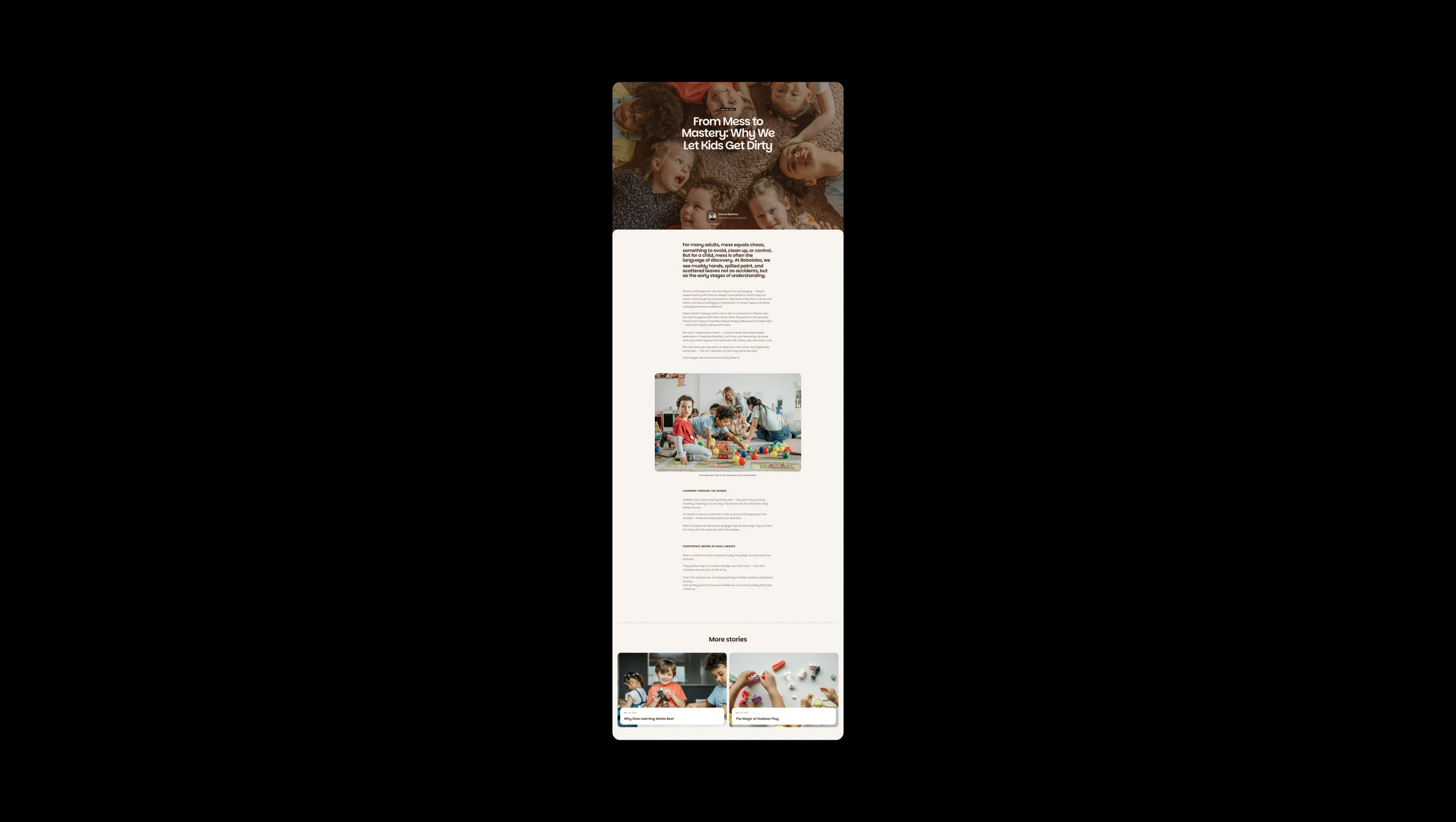 Blog Article Hero Template