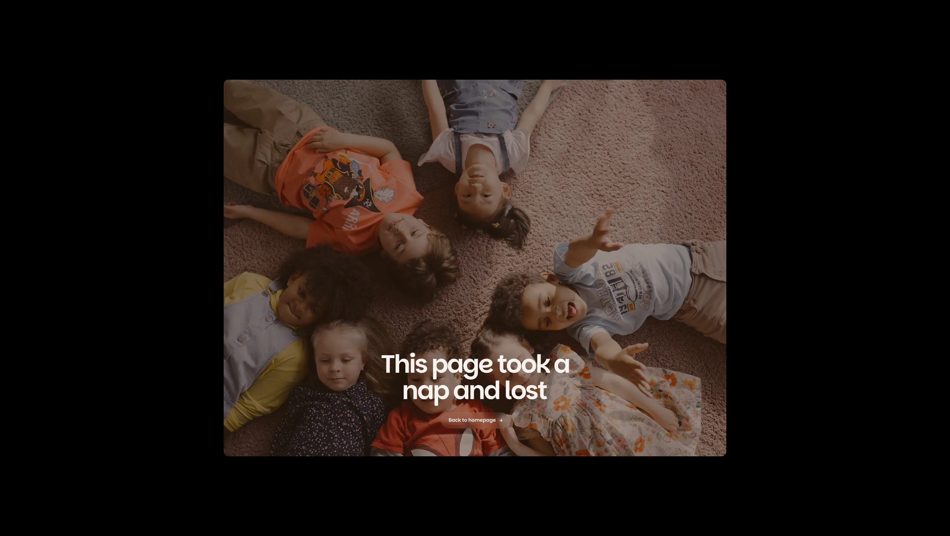 404 Error Page Layout