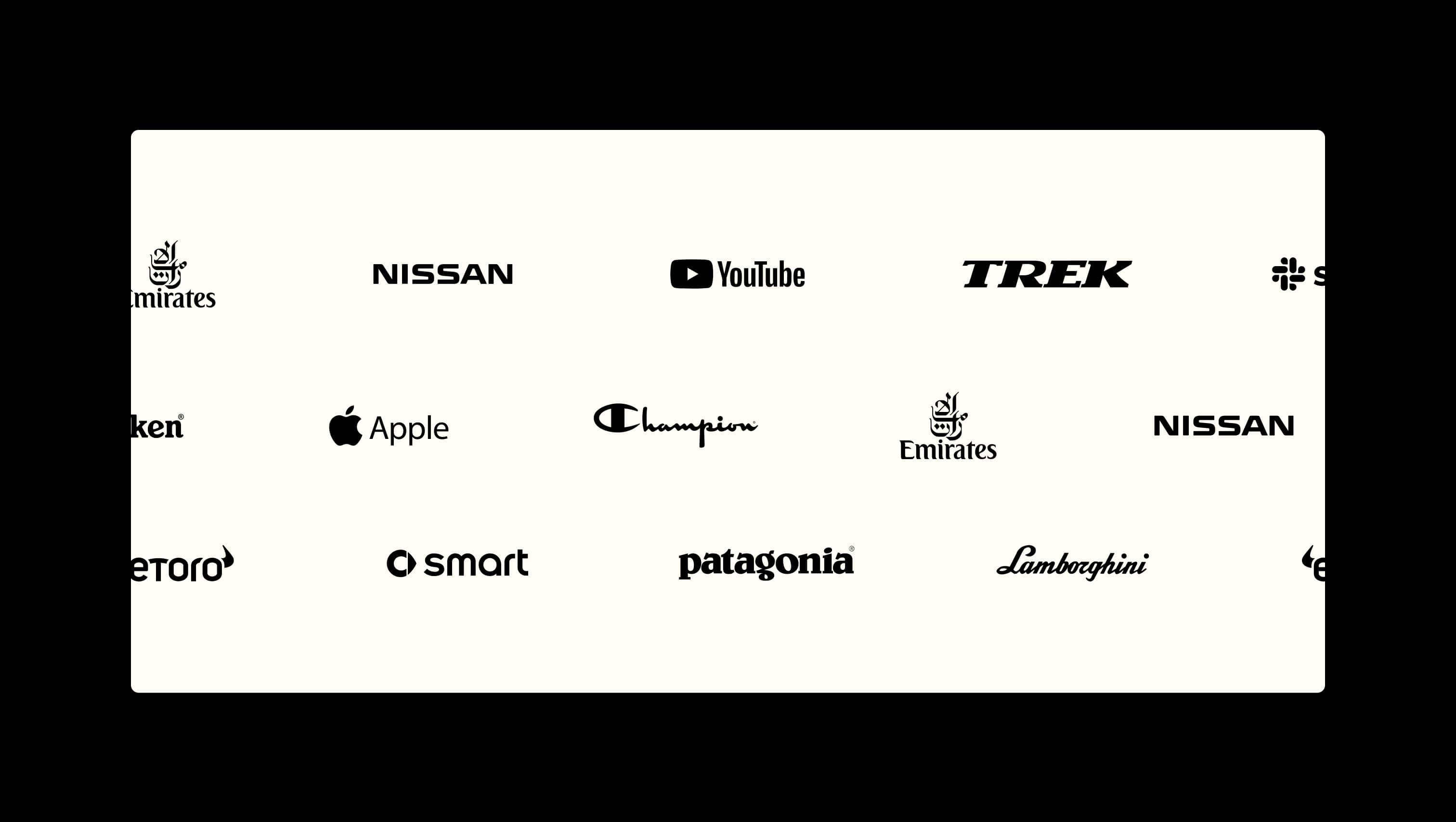 Infinite Scrolling Logo Marquee