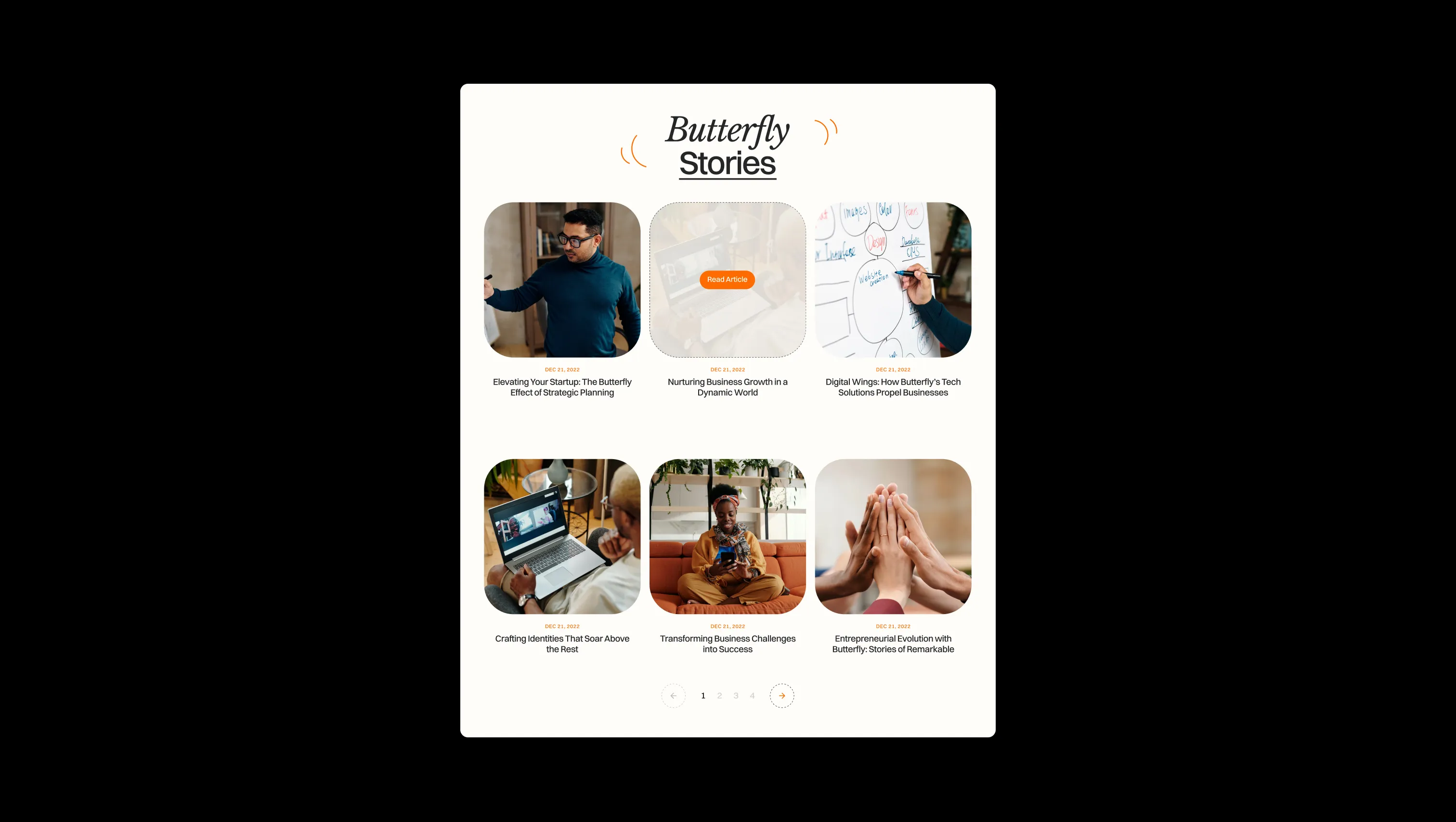 Blog Grid with Hover Effects