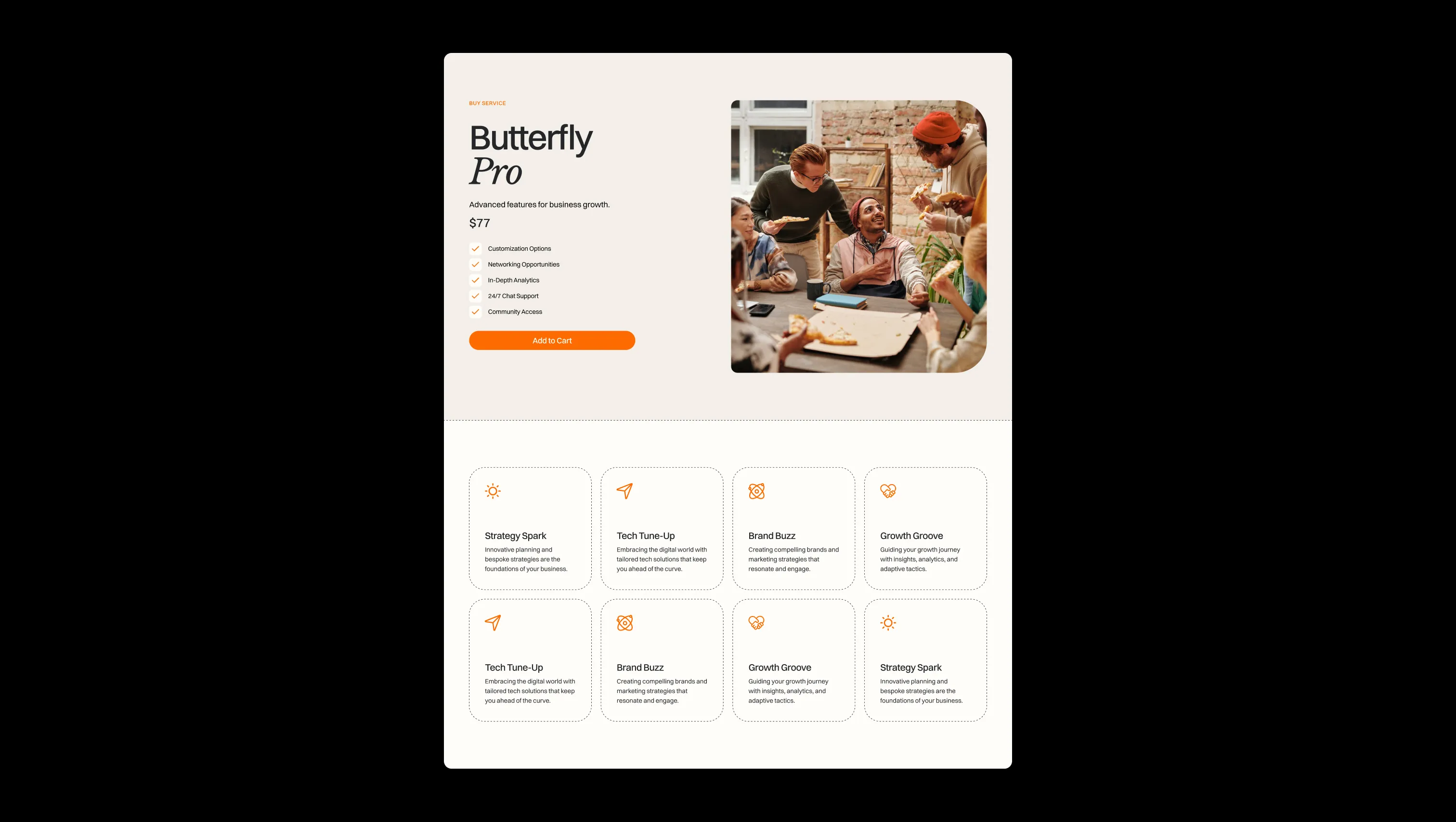 Product Pricing with Services Grid