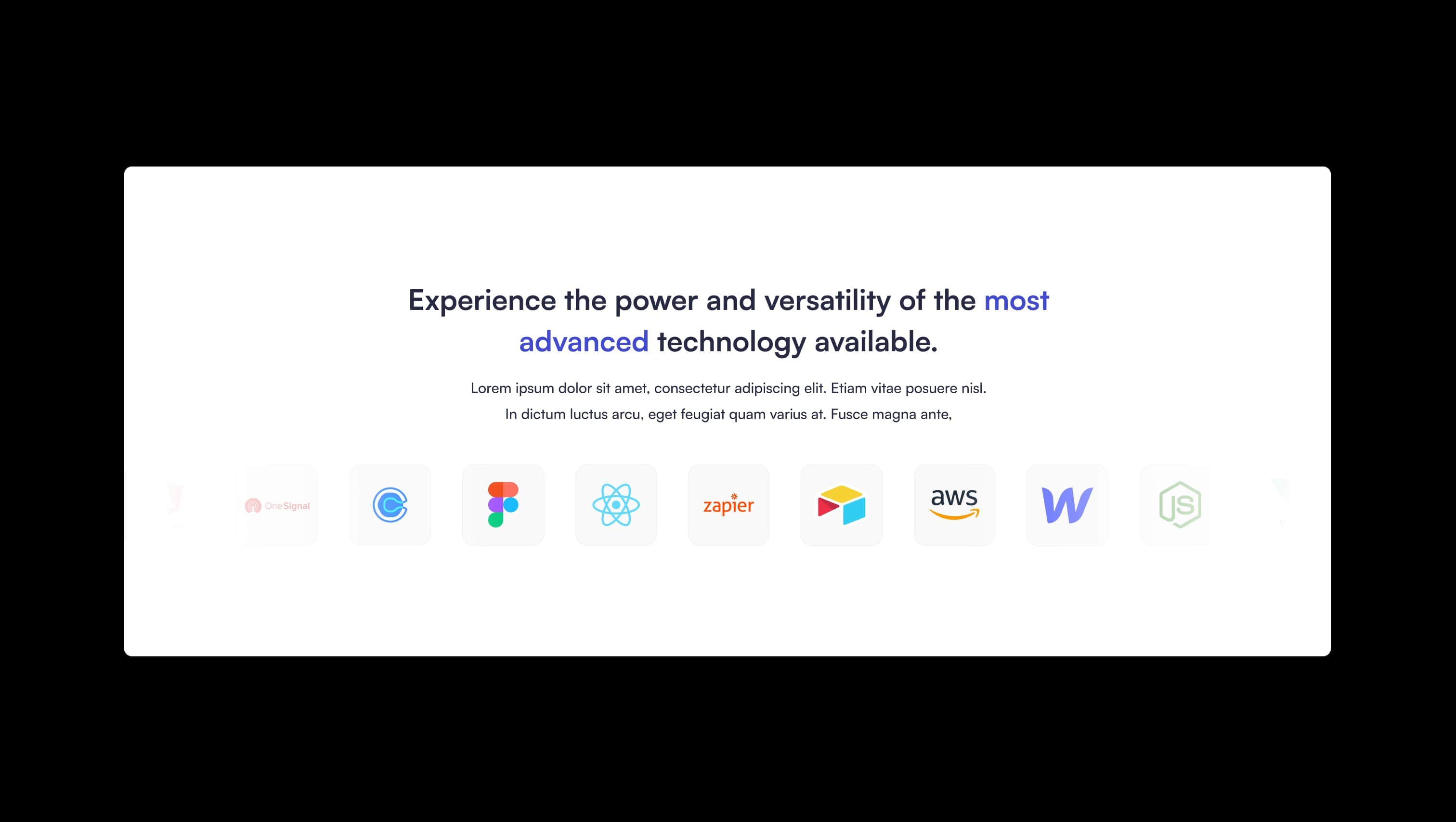 Tech Stack Logo Showcase