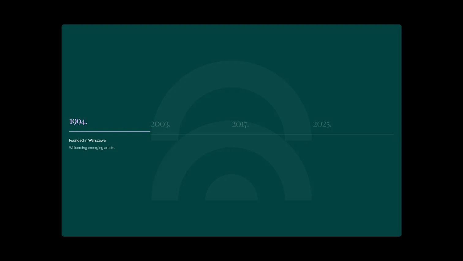 Sticky Logo Scroll Timeline Section