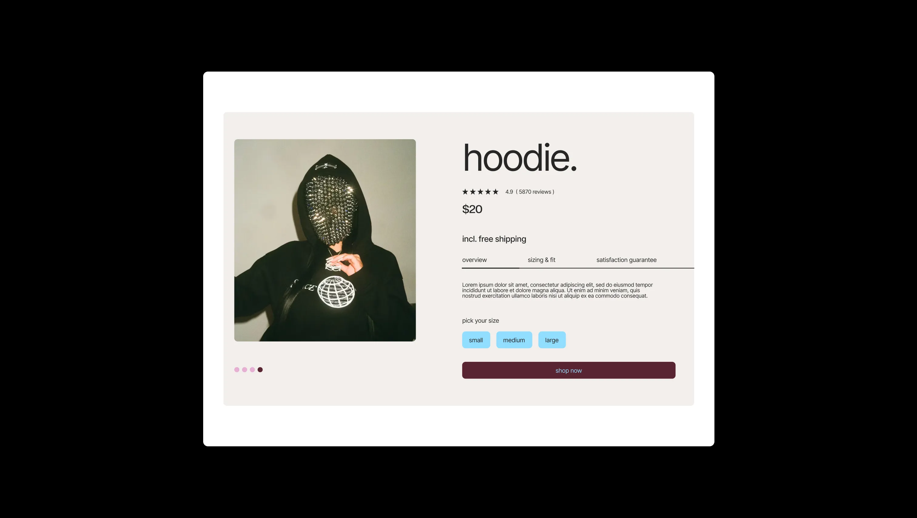 Product Detail Page Layout