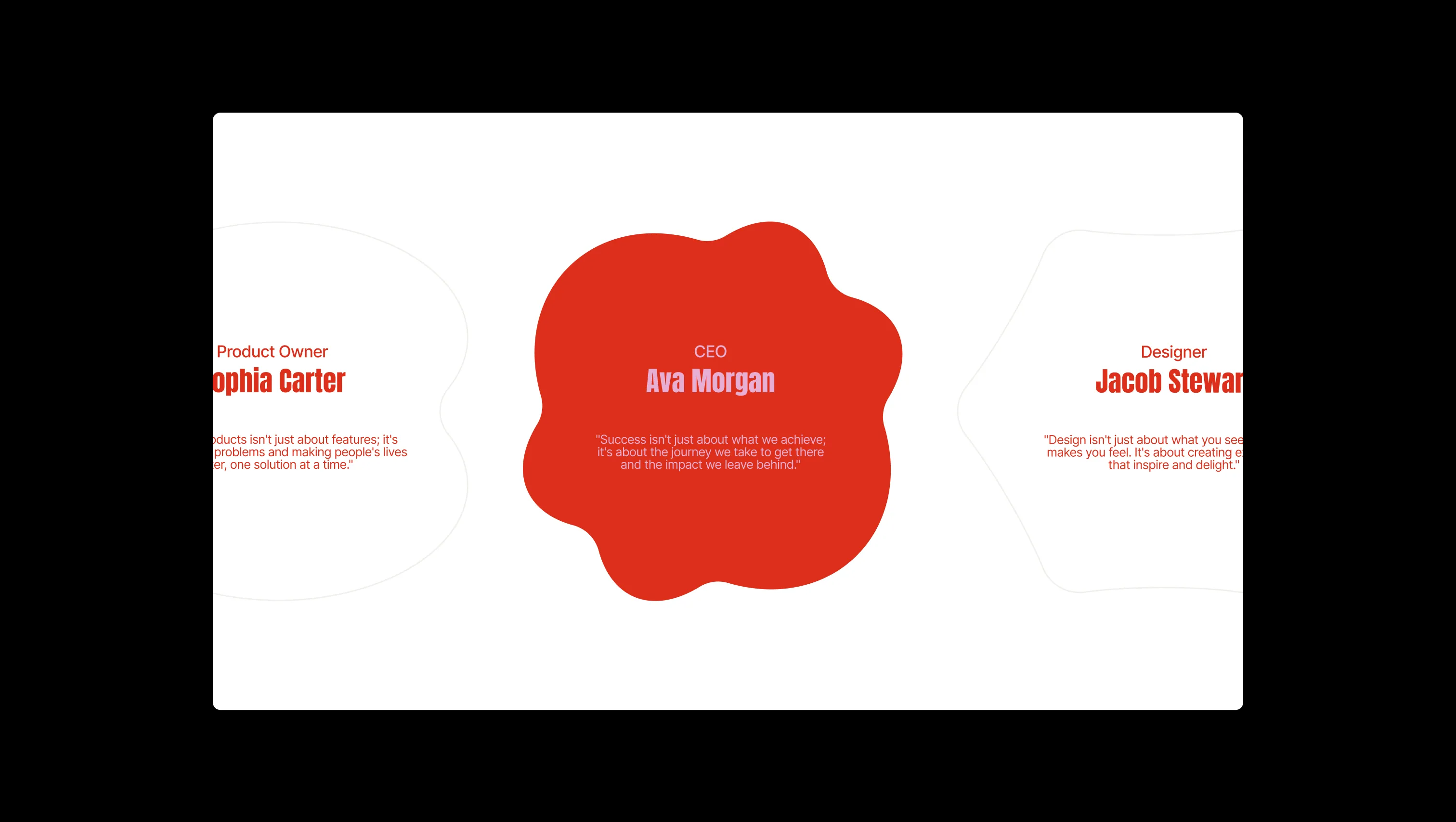 Animated Testimonial Marquee Section
