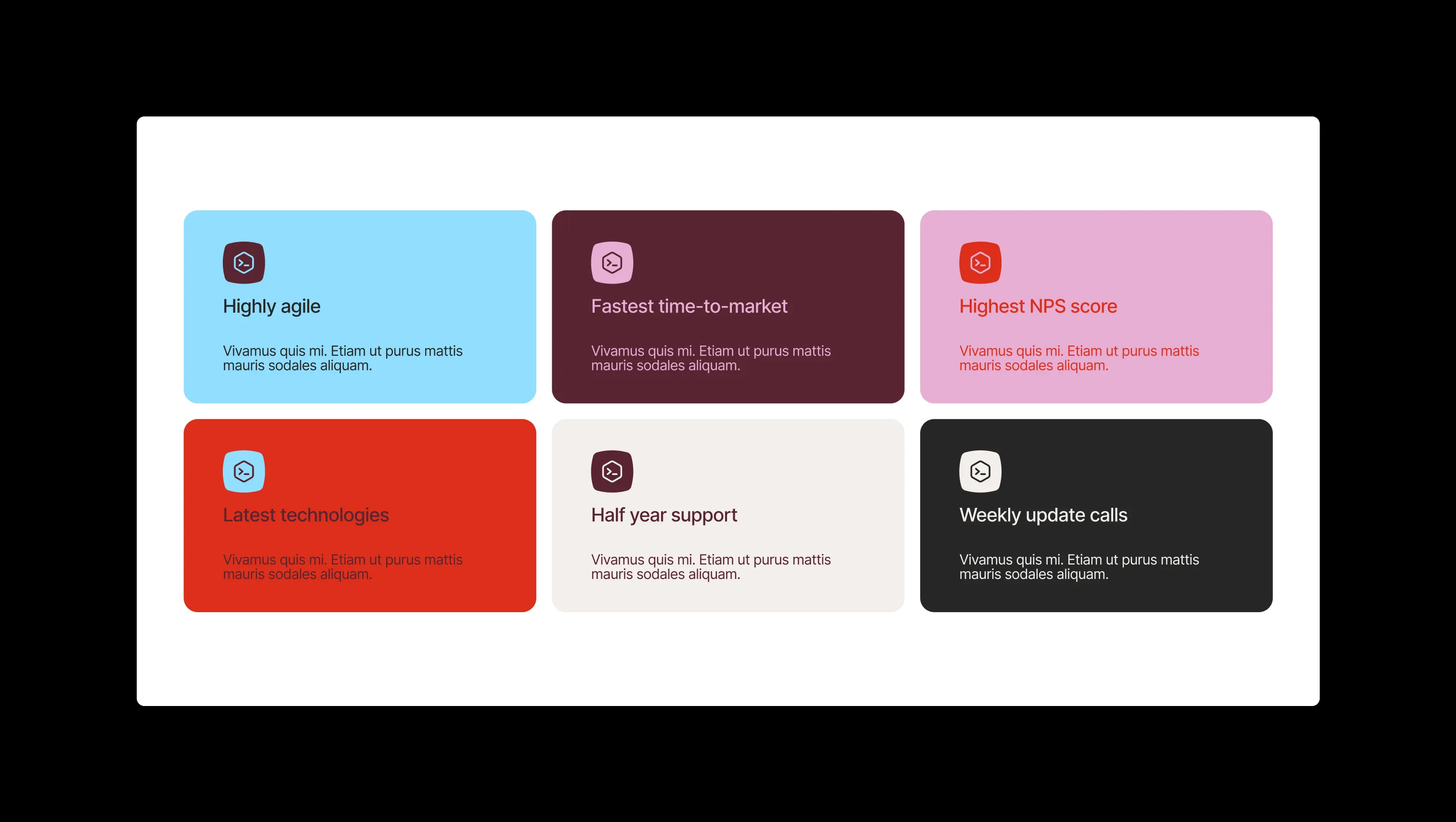 Feature Grid with Icons