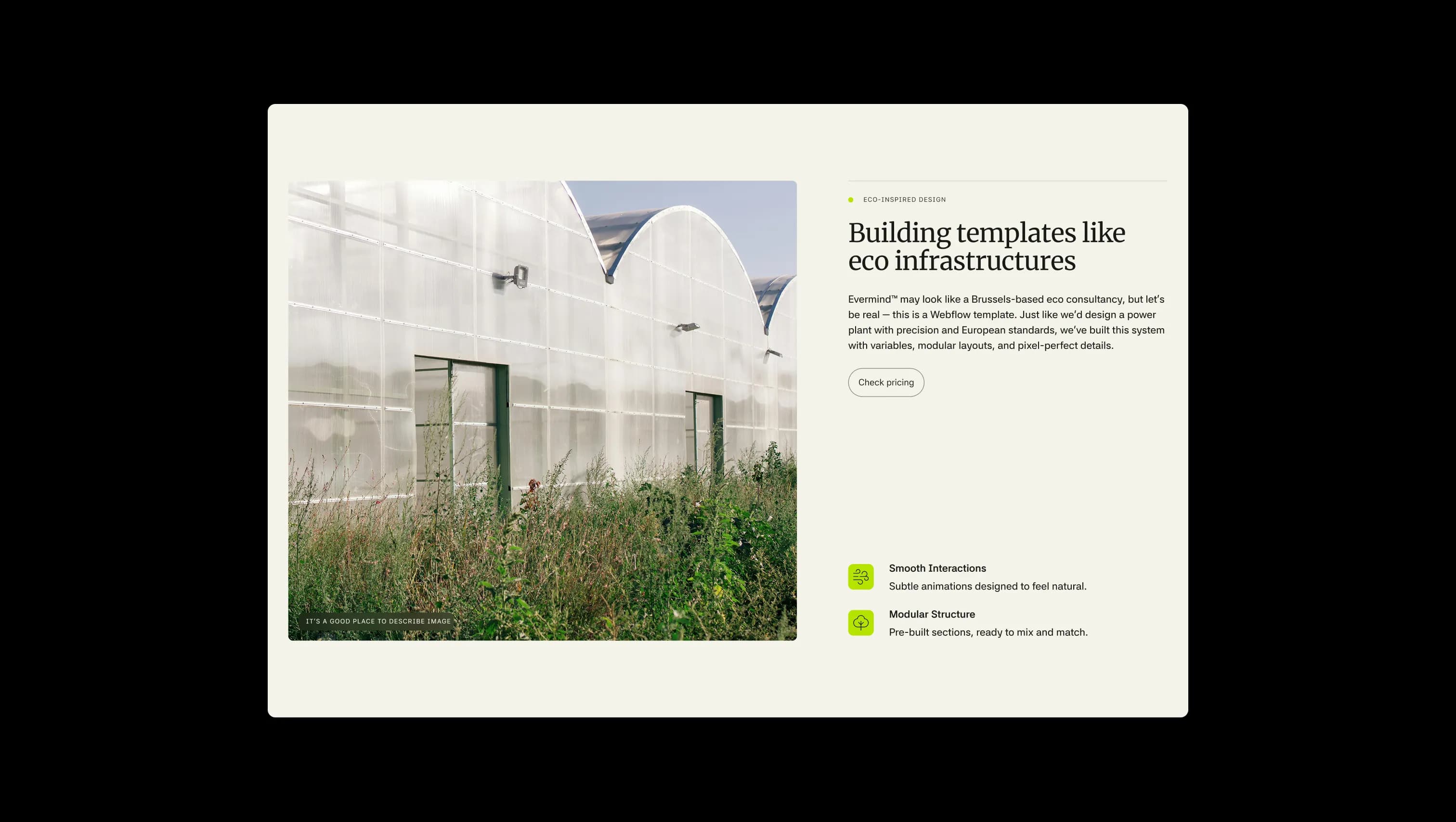 Feature Section with Image Parallax