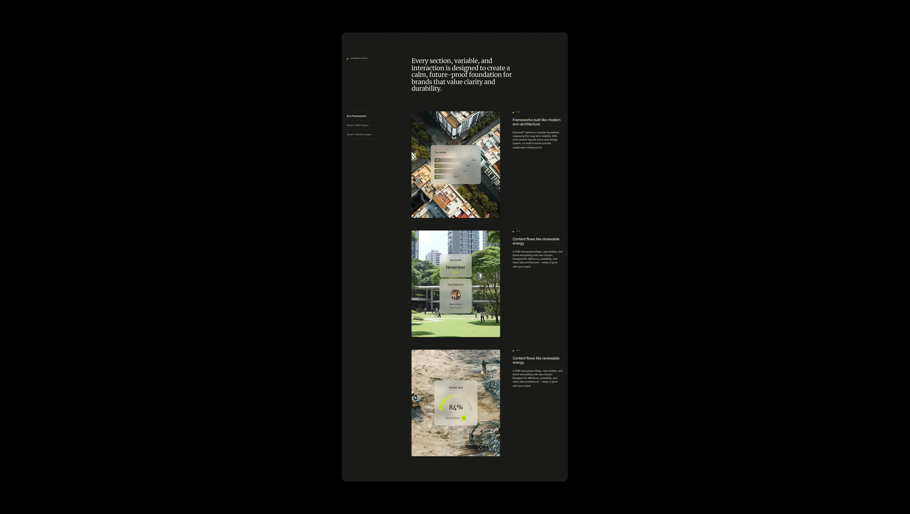 Tabbed Content with Parallax Images
