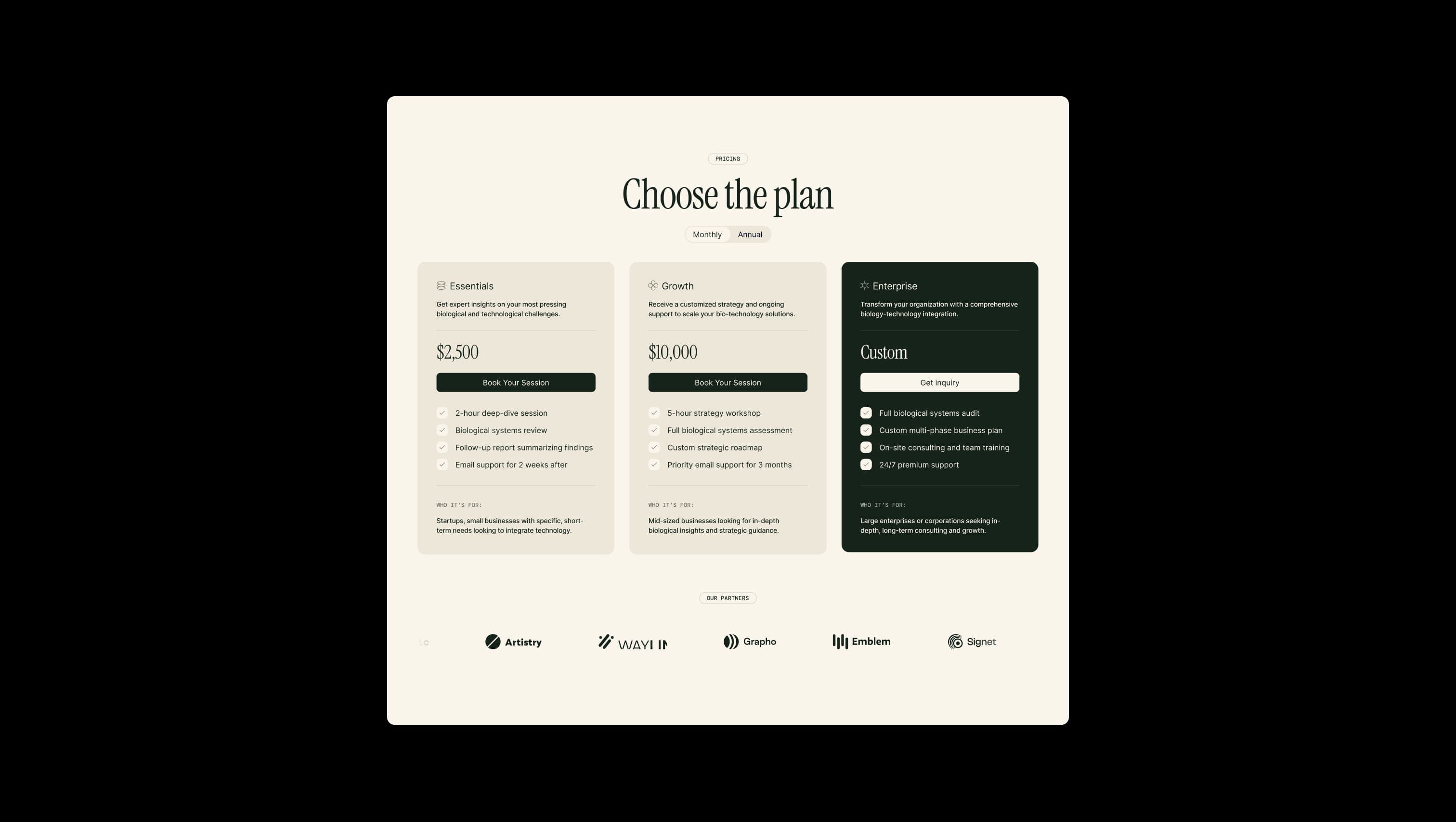Pricing with Toggle
