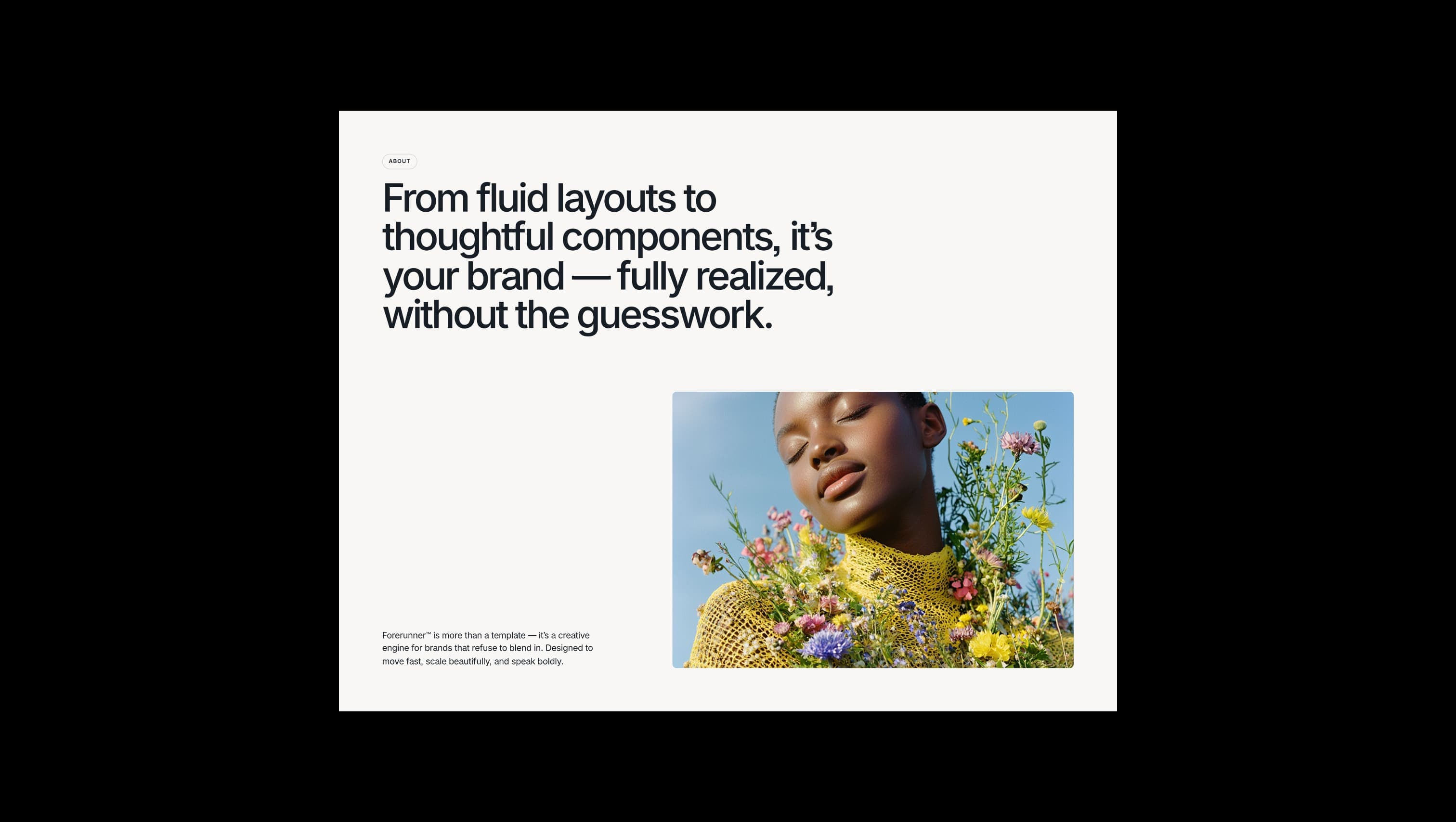 About Section with Parallax Image