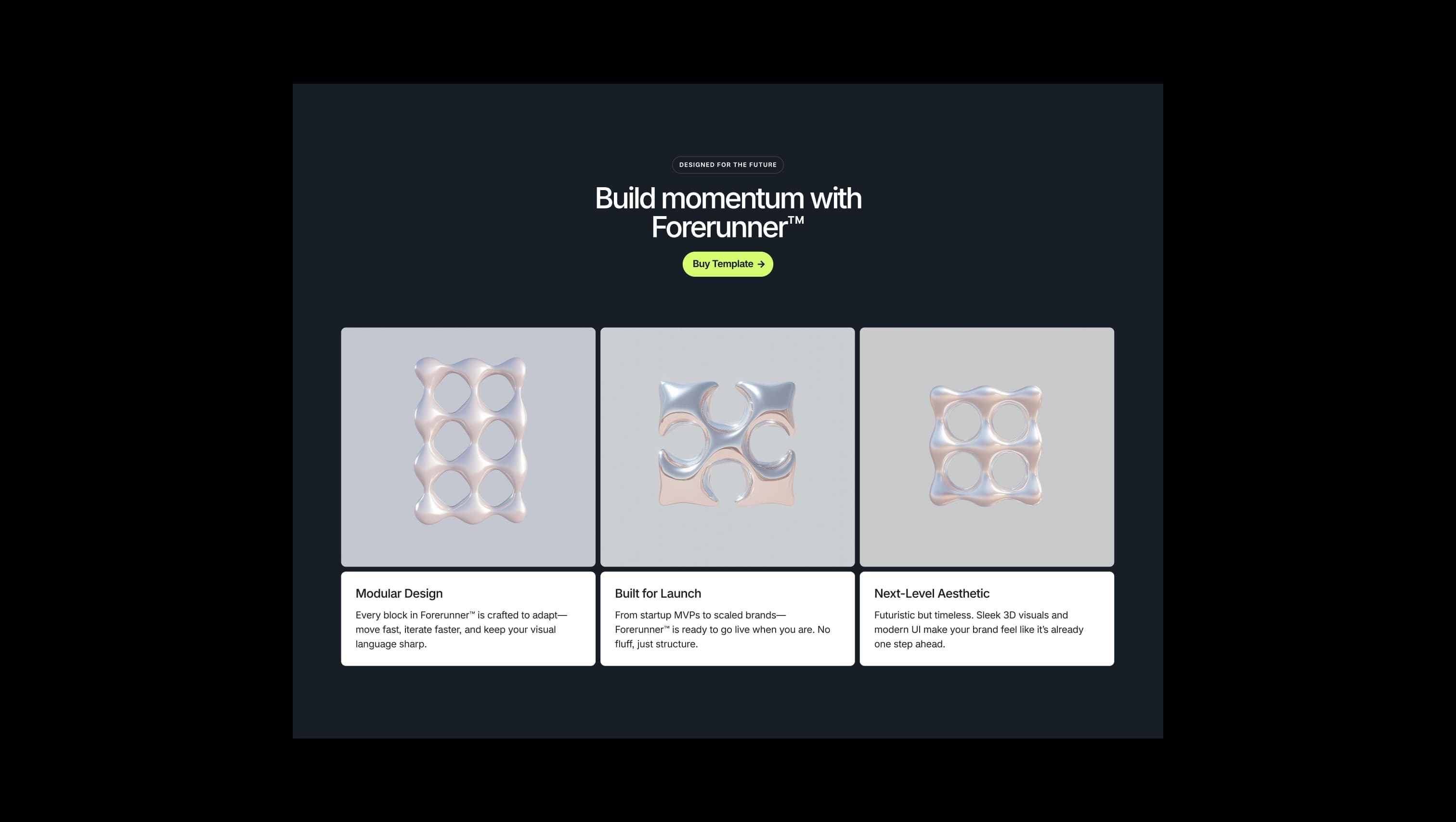 Features Grid with CTA Header