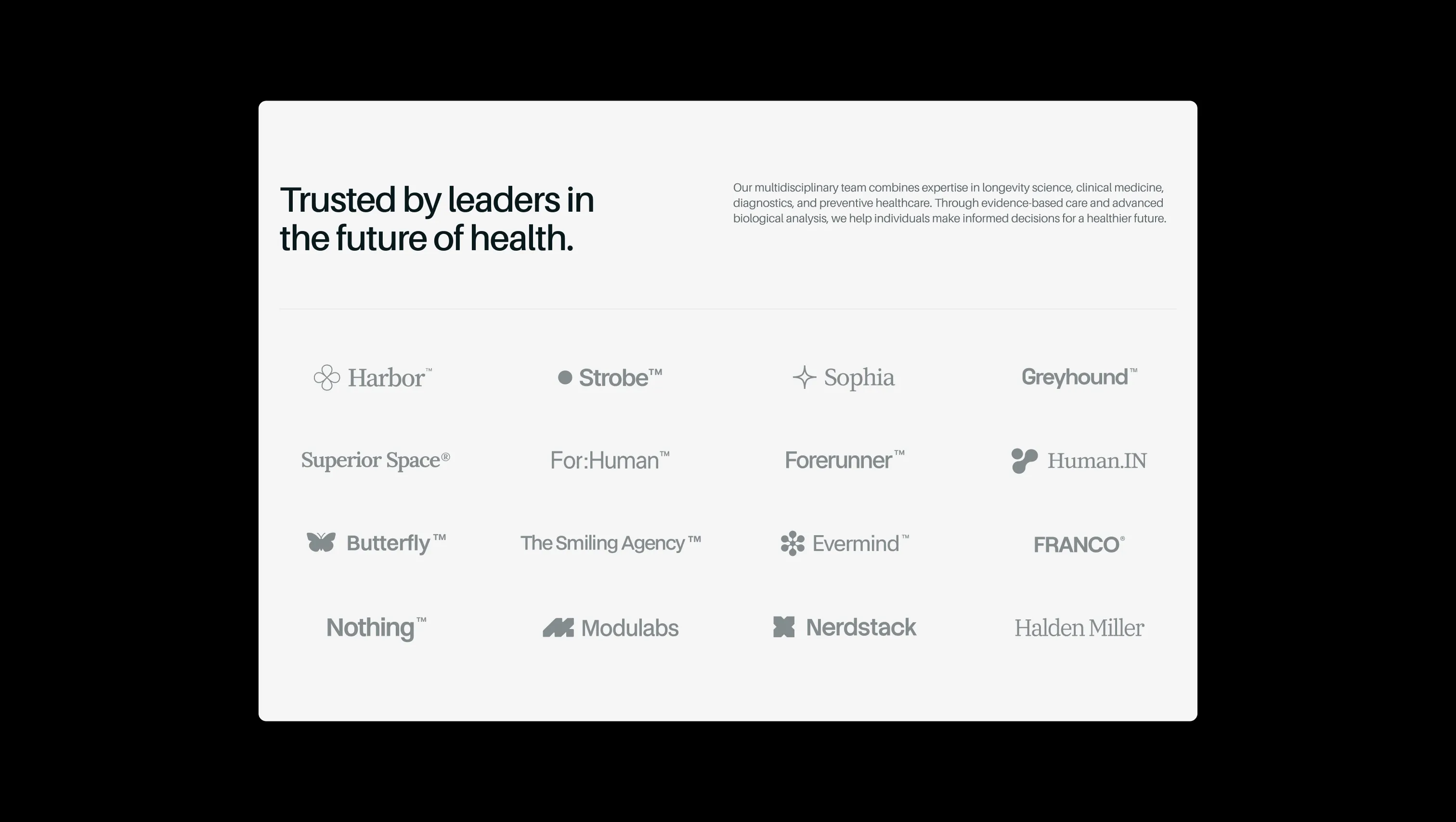 Trusted Logo Grid with Intro