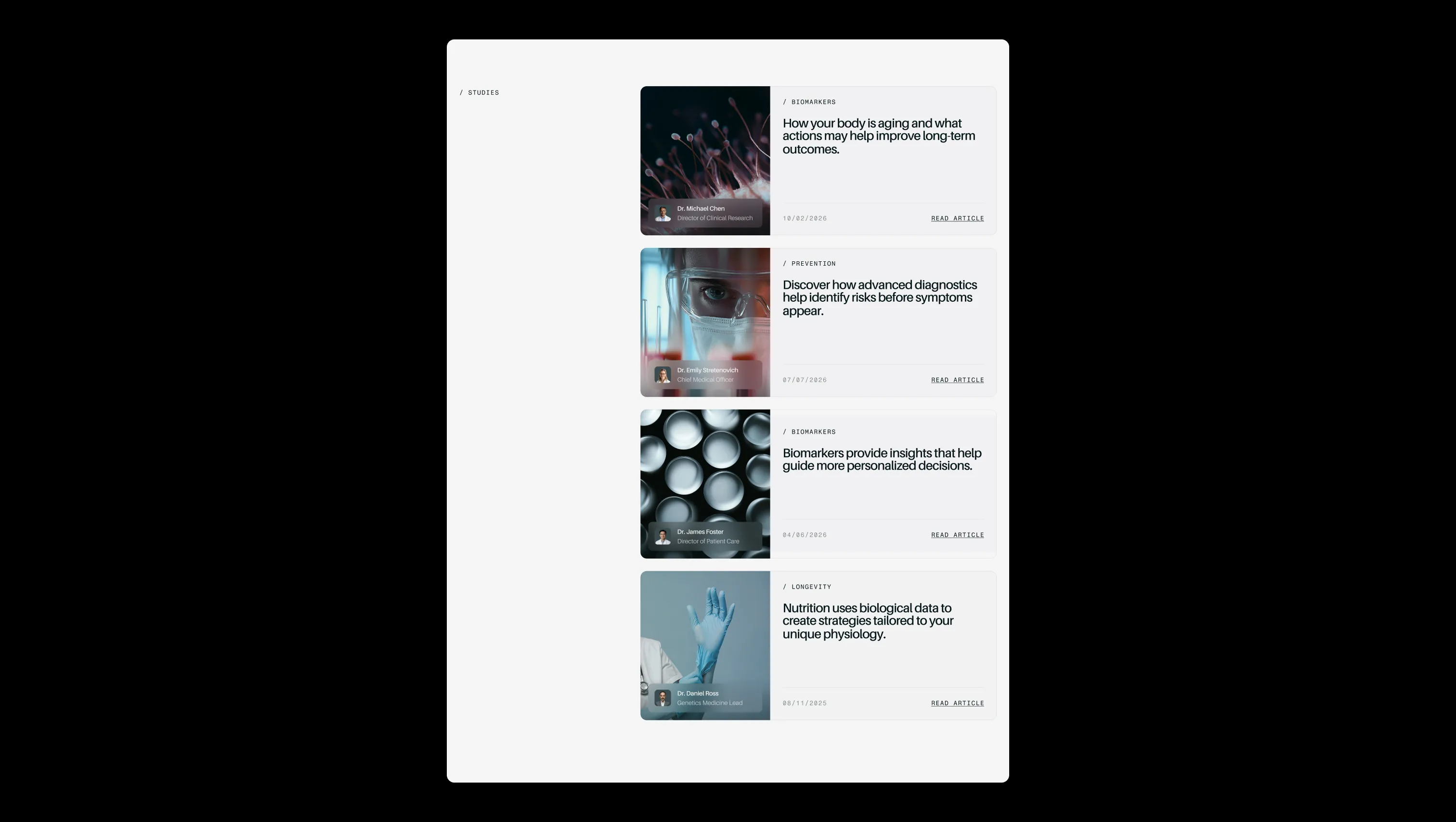 Sticky Blog Studies Grid