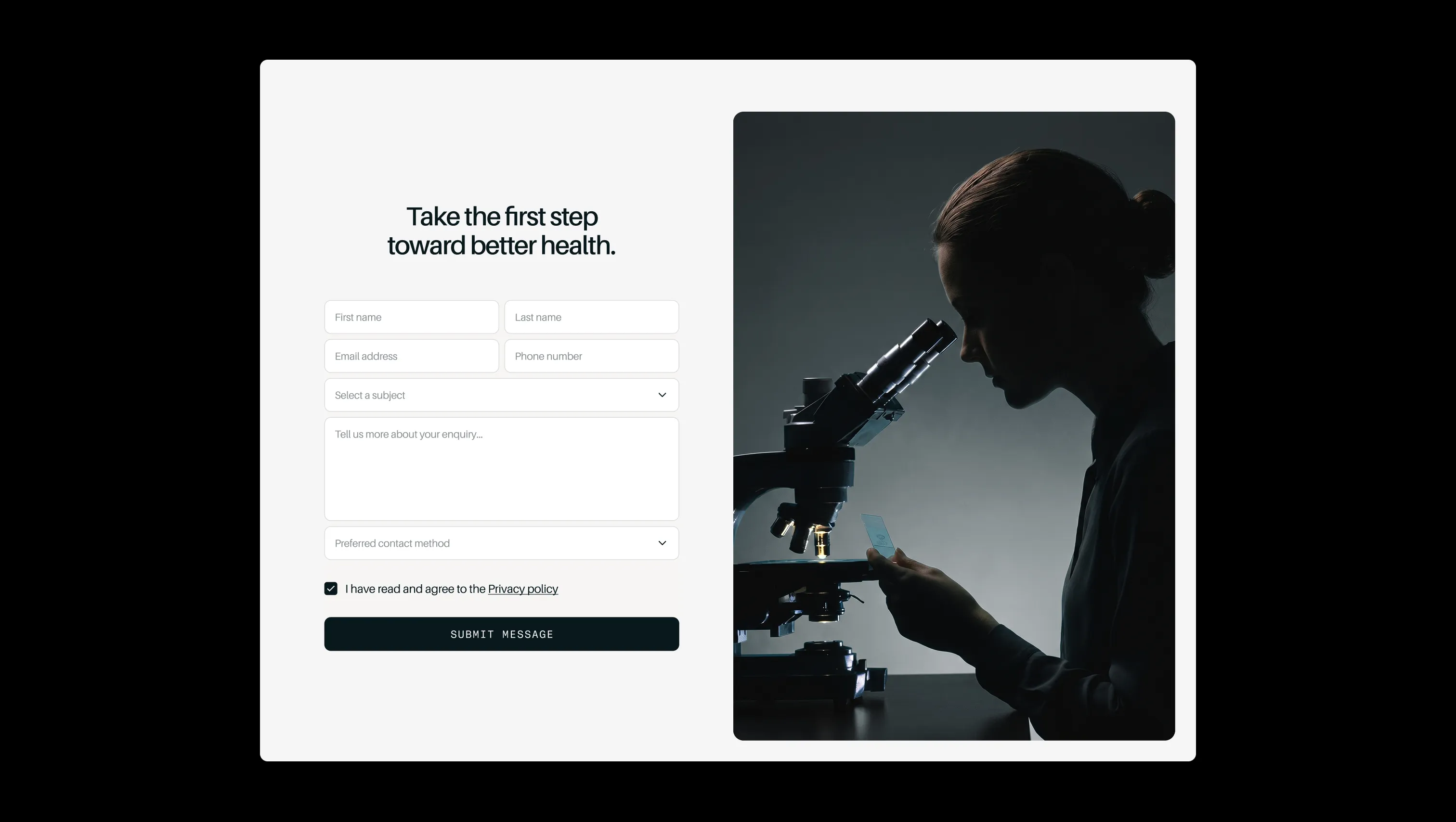 Contact Form With Image