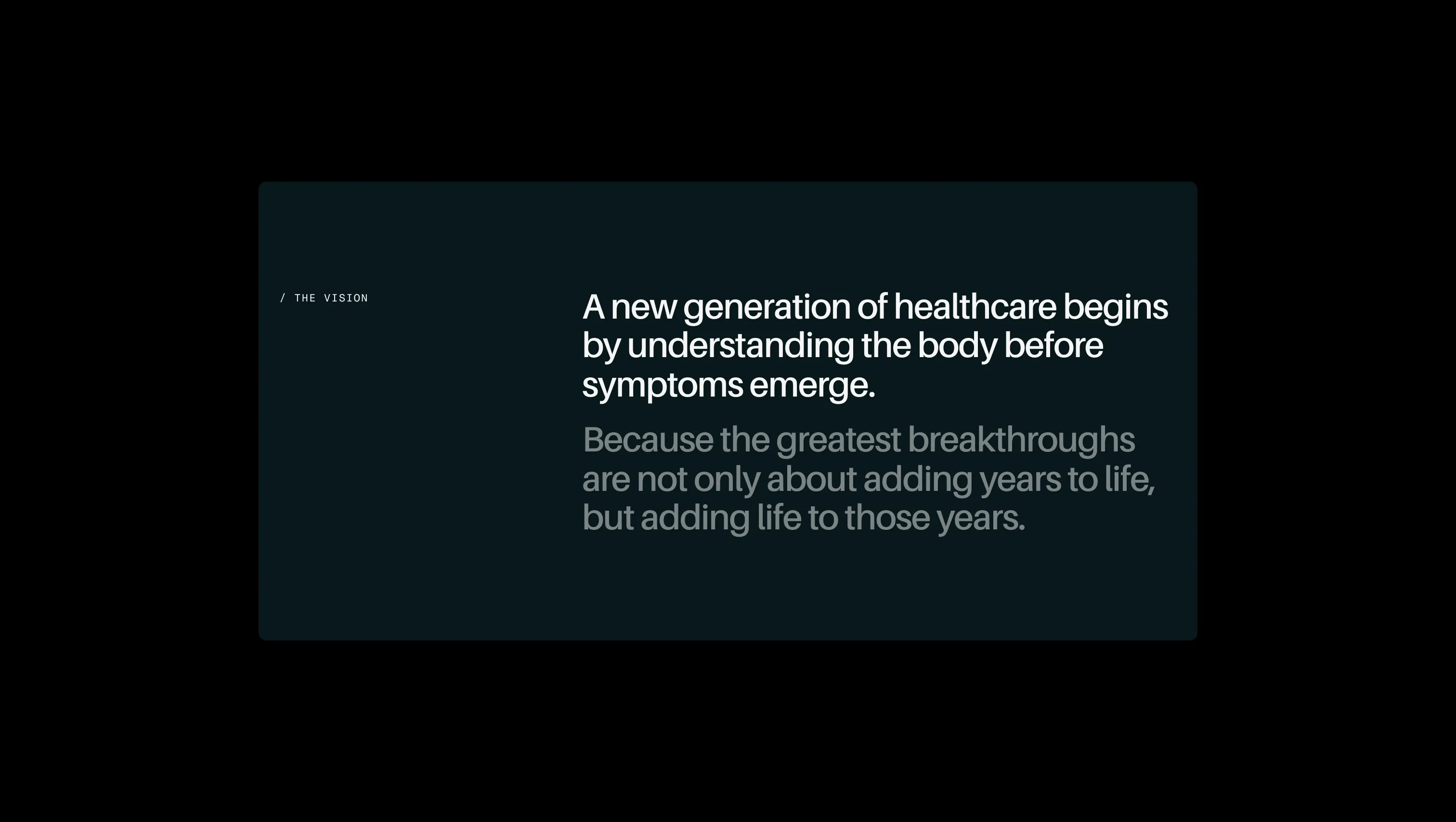 Vision Statement Intro Section