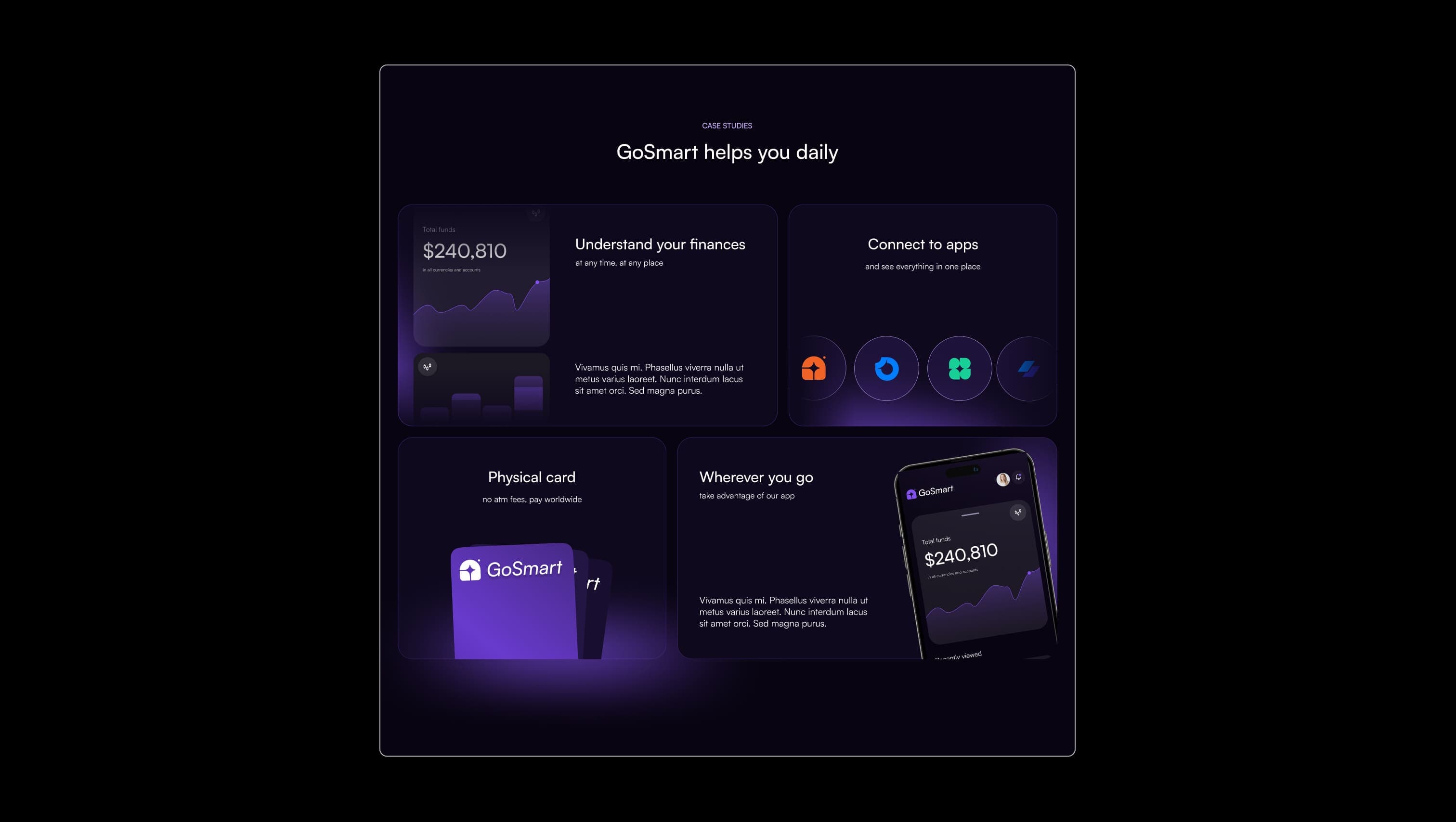Bento Feature Grid Layout