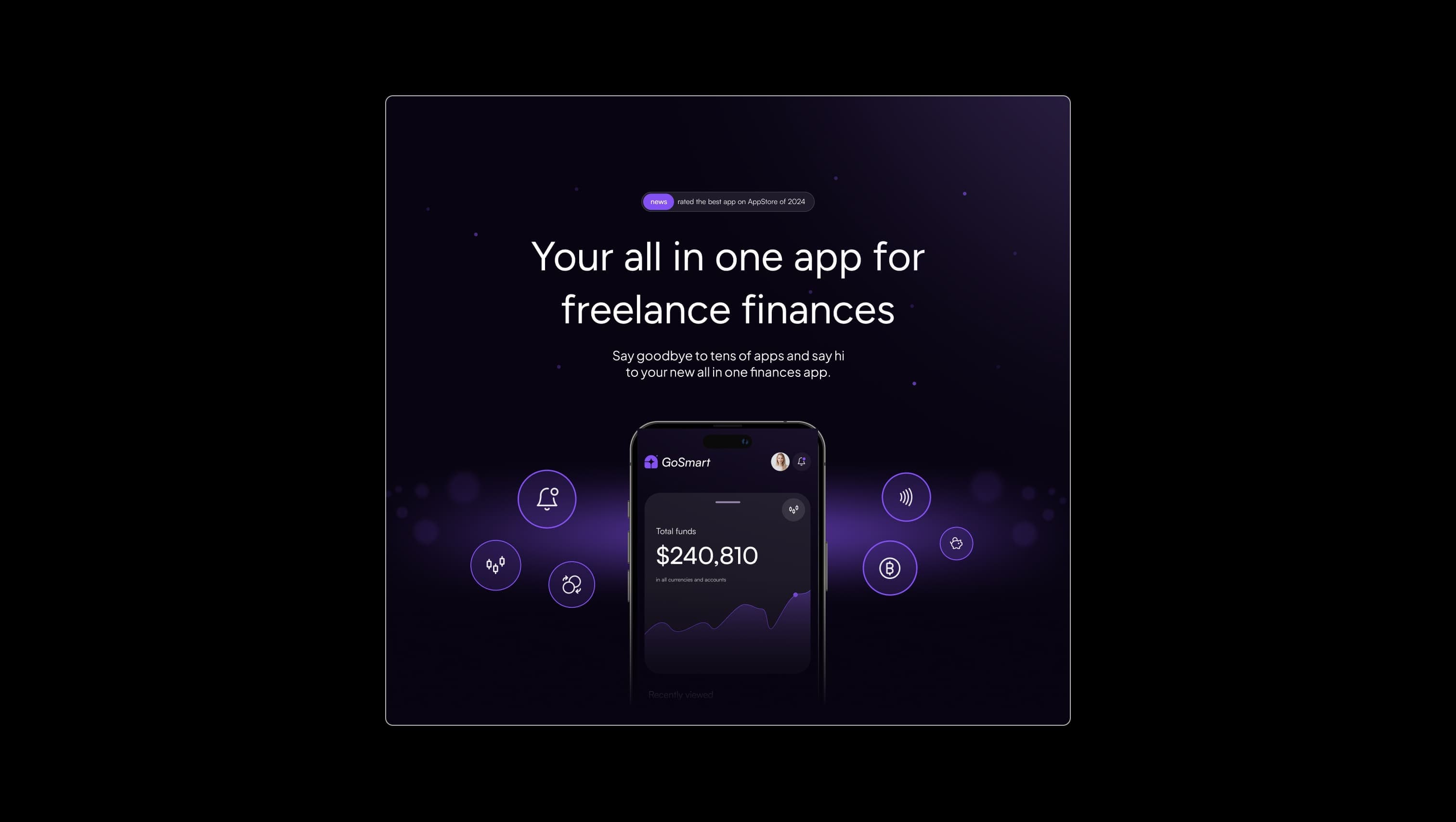 Centered Hero Section with Mockup