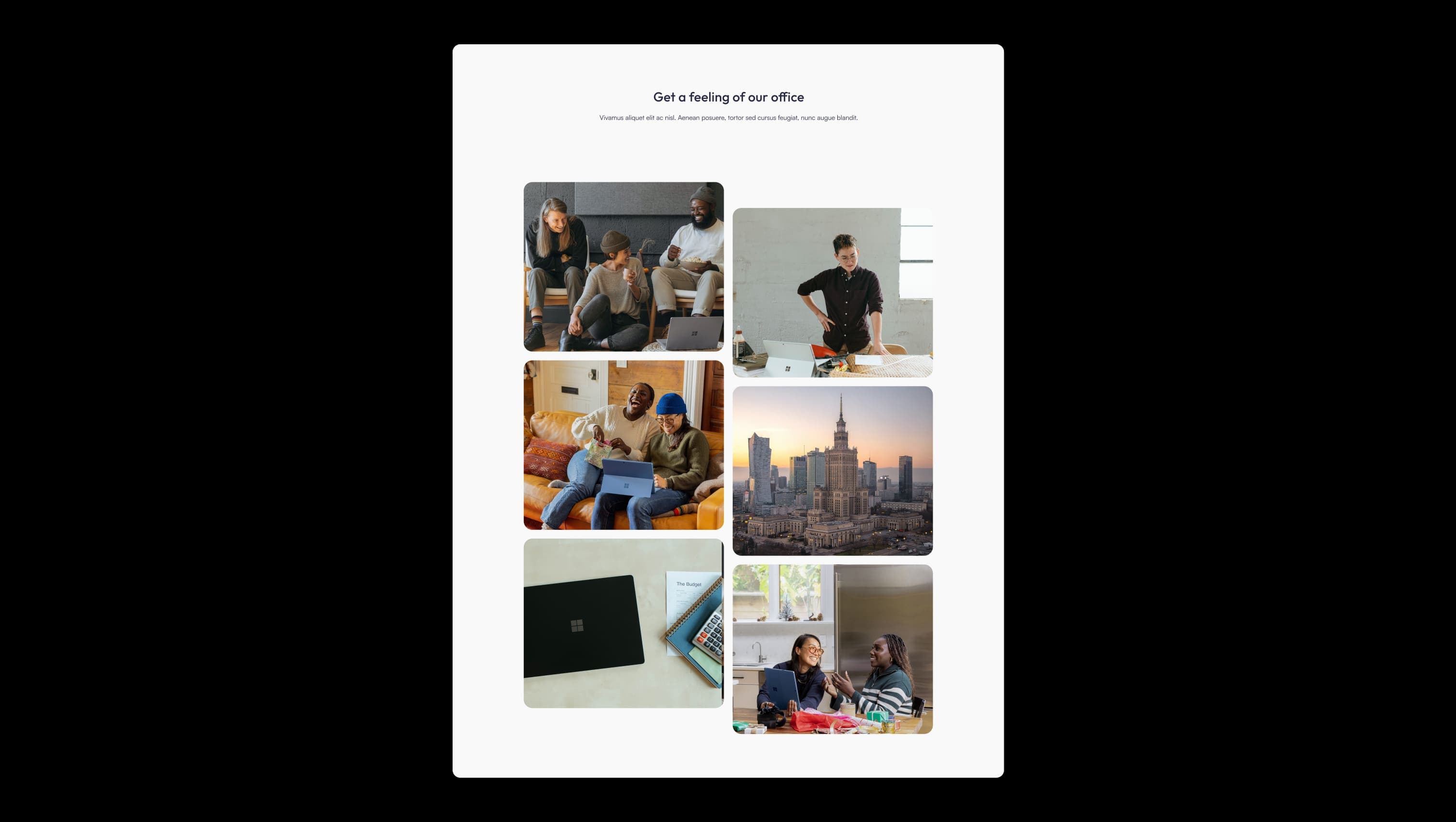 Office Gallery Grid with Lightbox