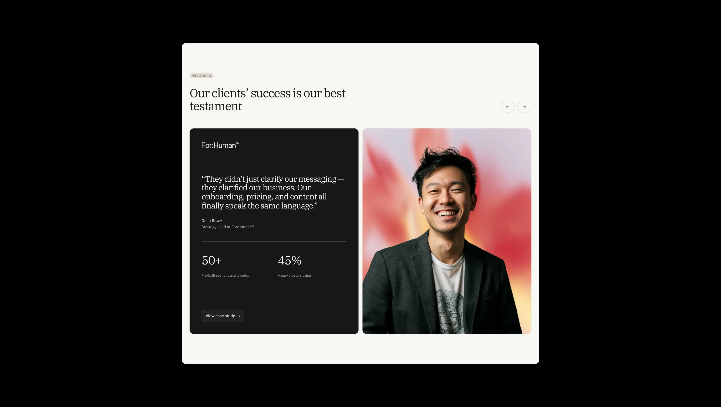 Client Testimonials Slider Cards