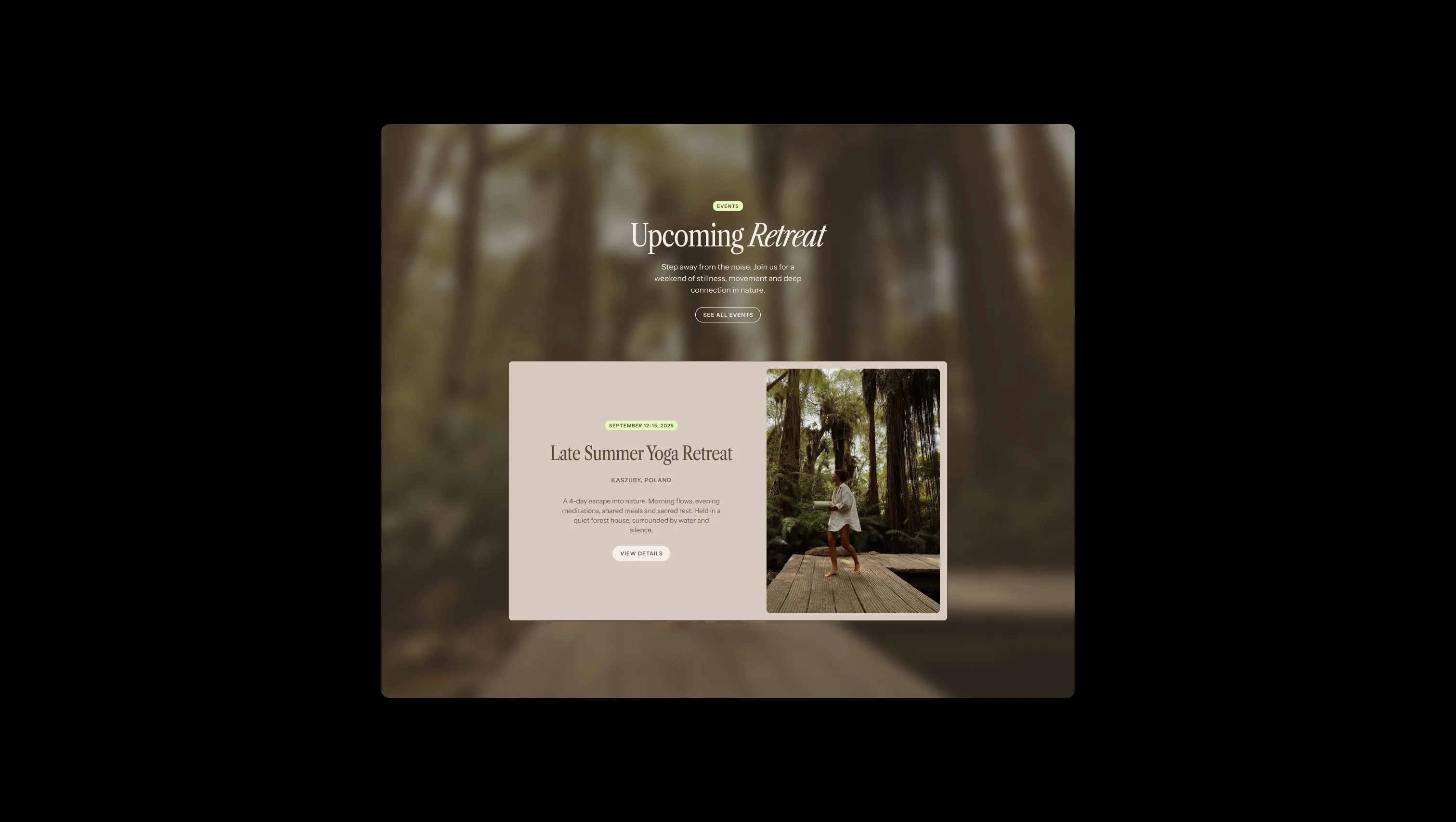 Events Section with CMS Grid