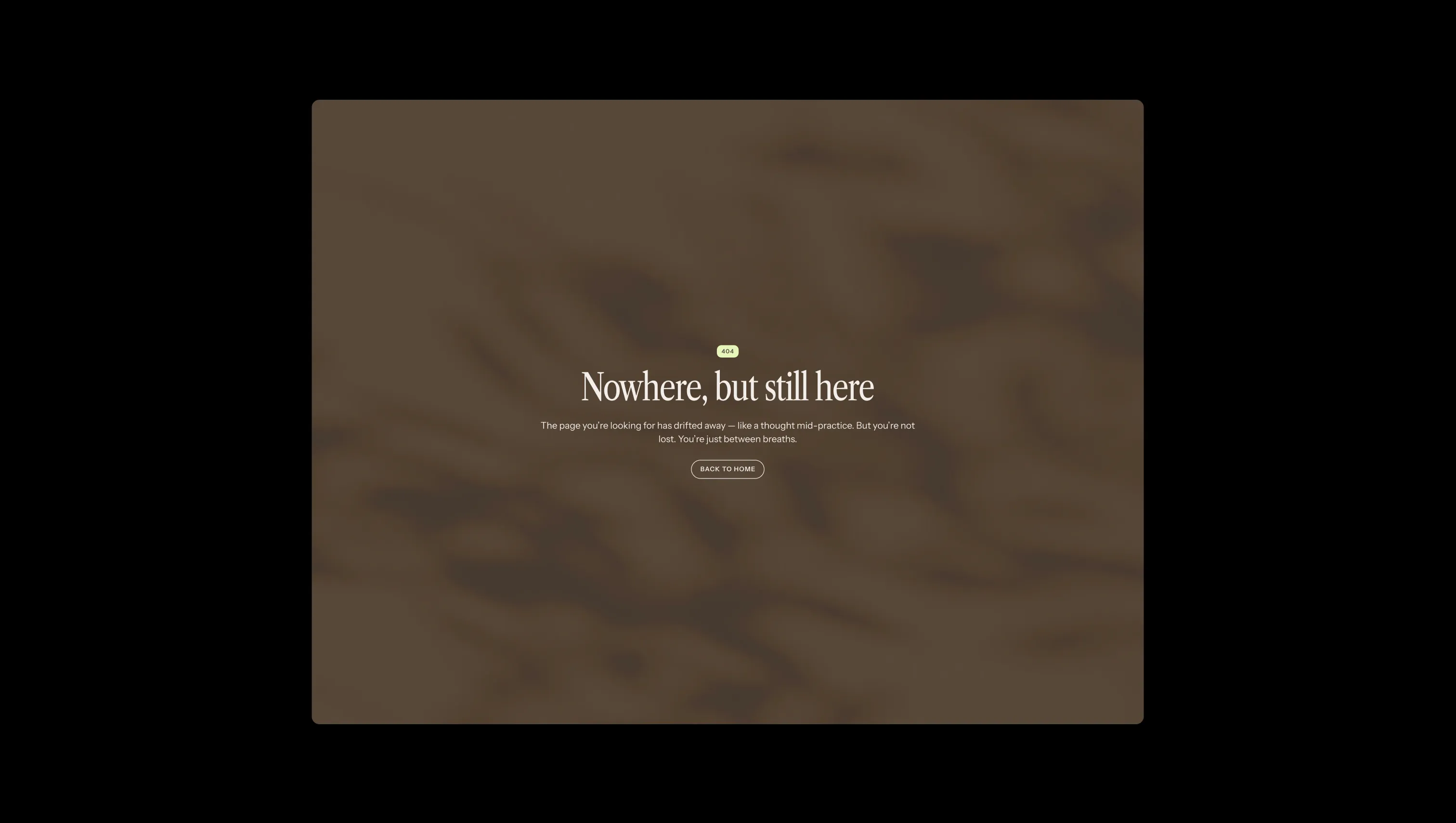 404 Error Page