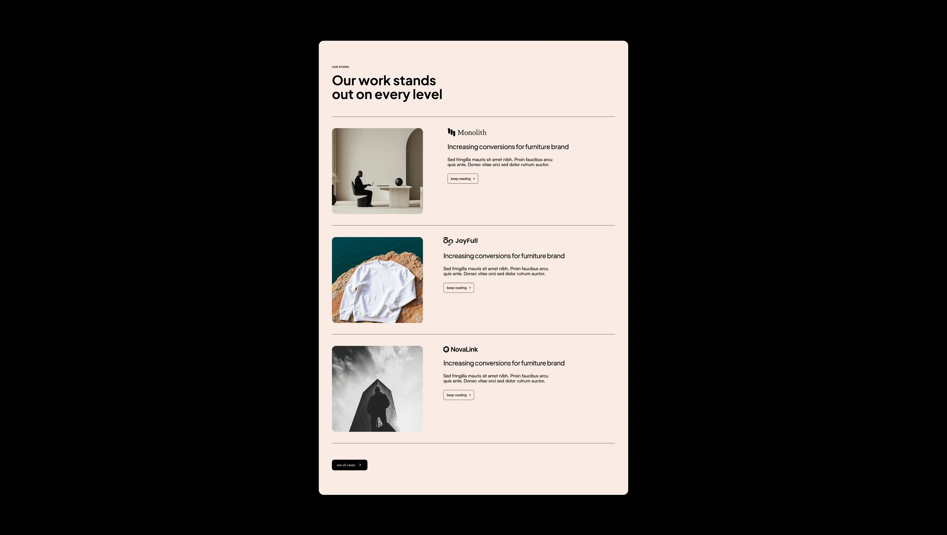 Case Studies Grid Section