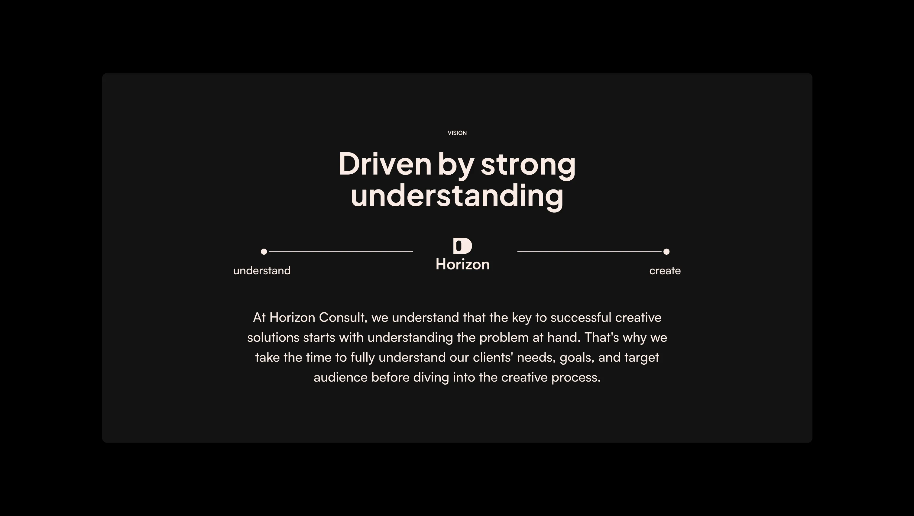 Vision Statement Connection Flow