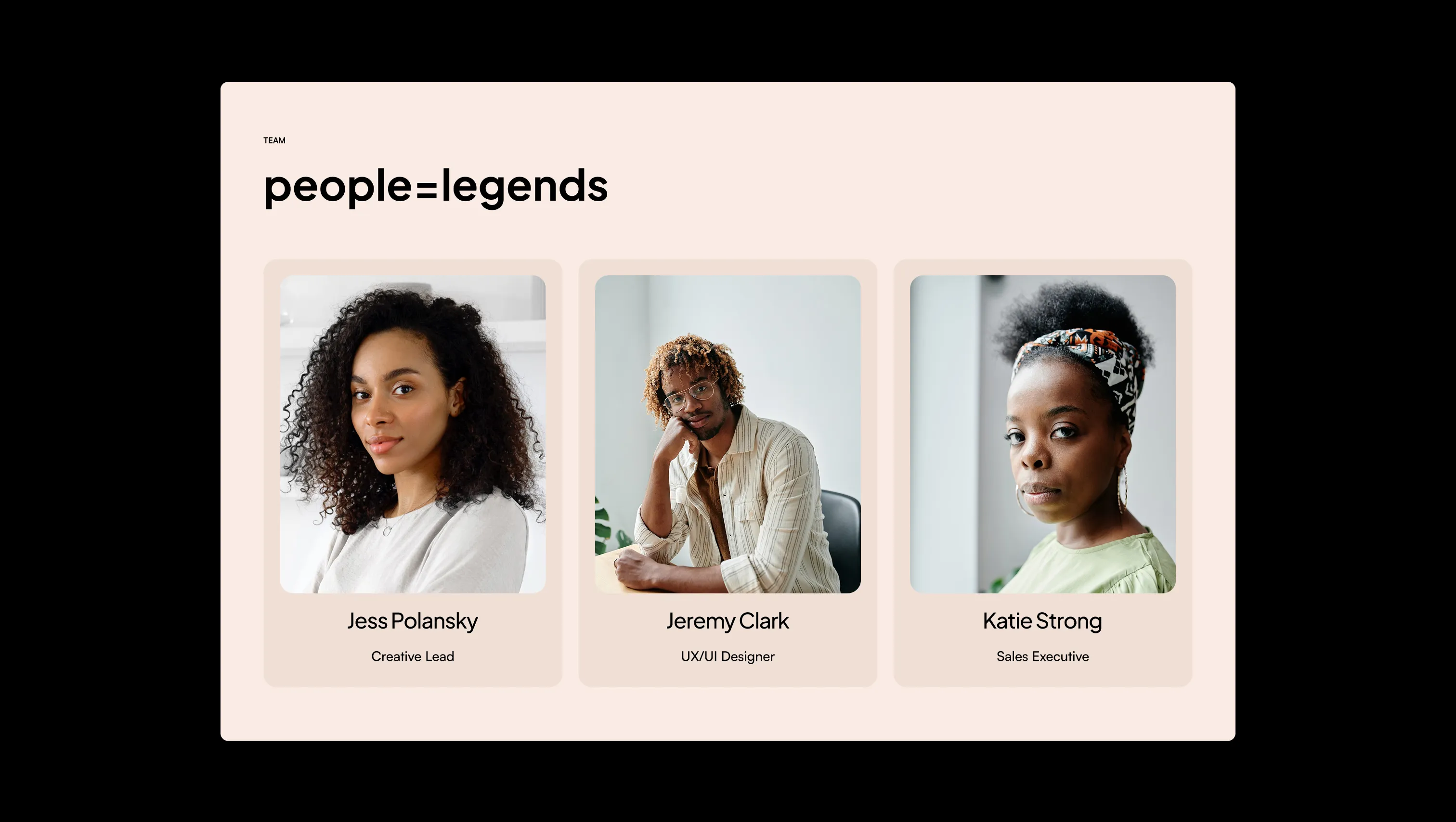 Team Grid with Social Links