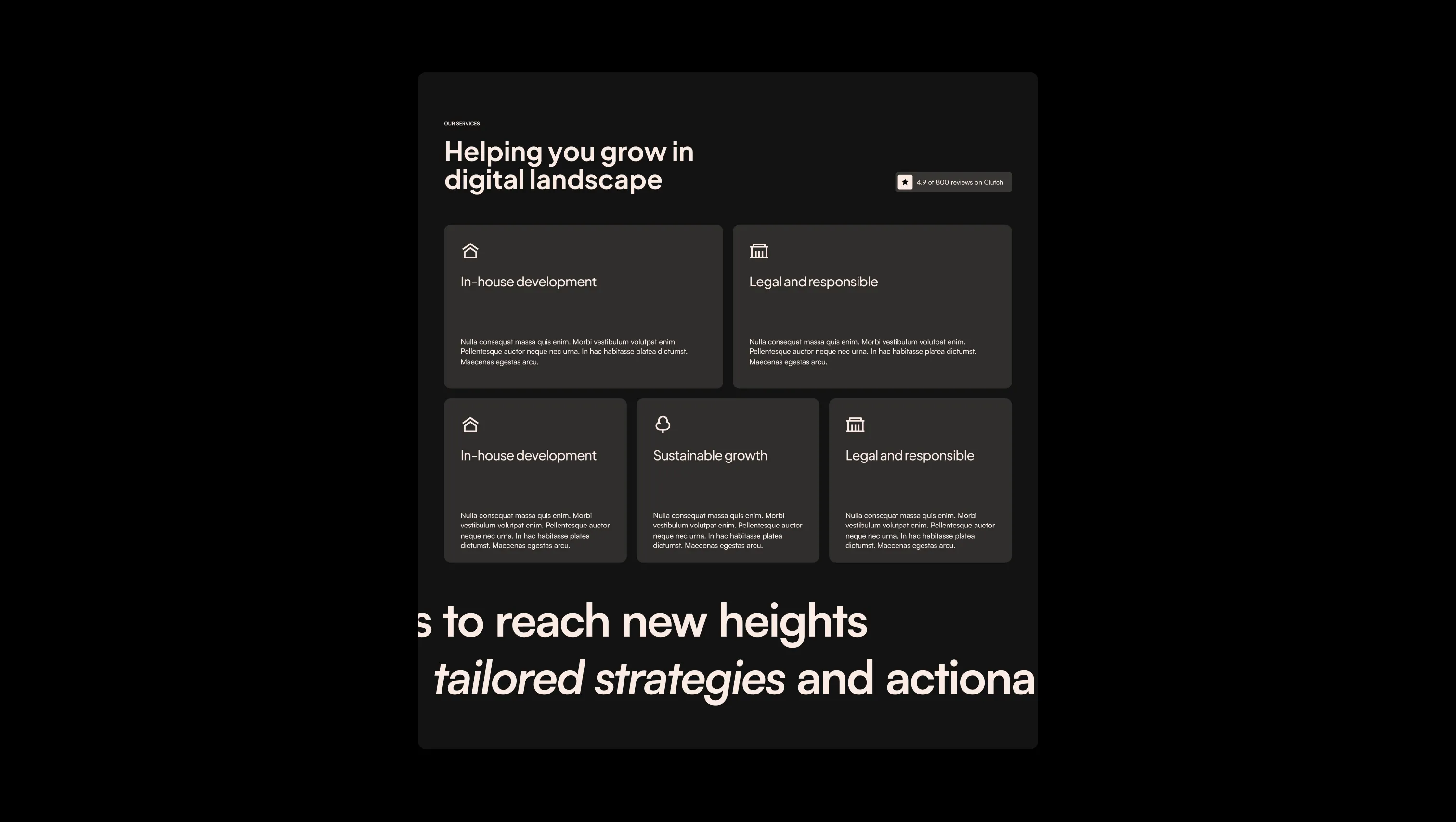Services Grid with Social Proof