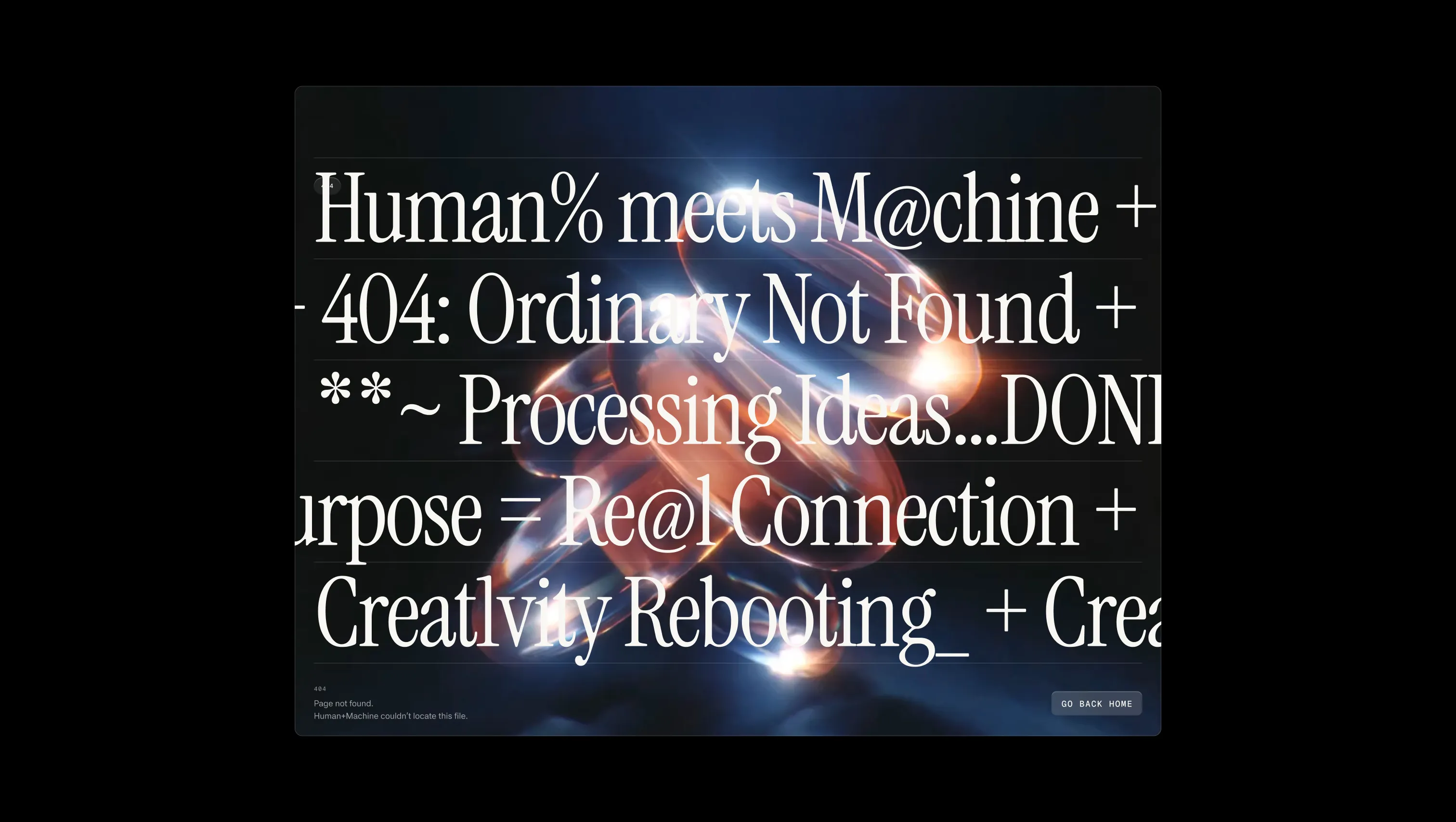 404 Animated Marquee Page