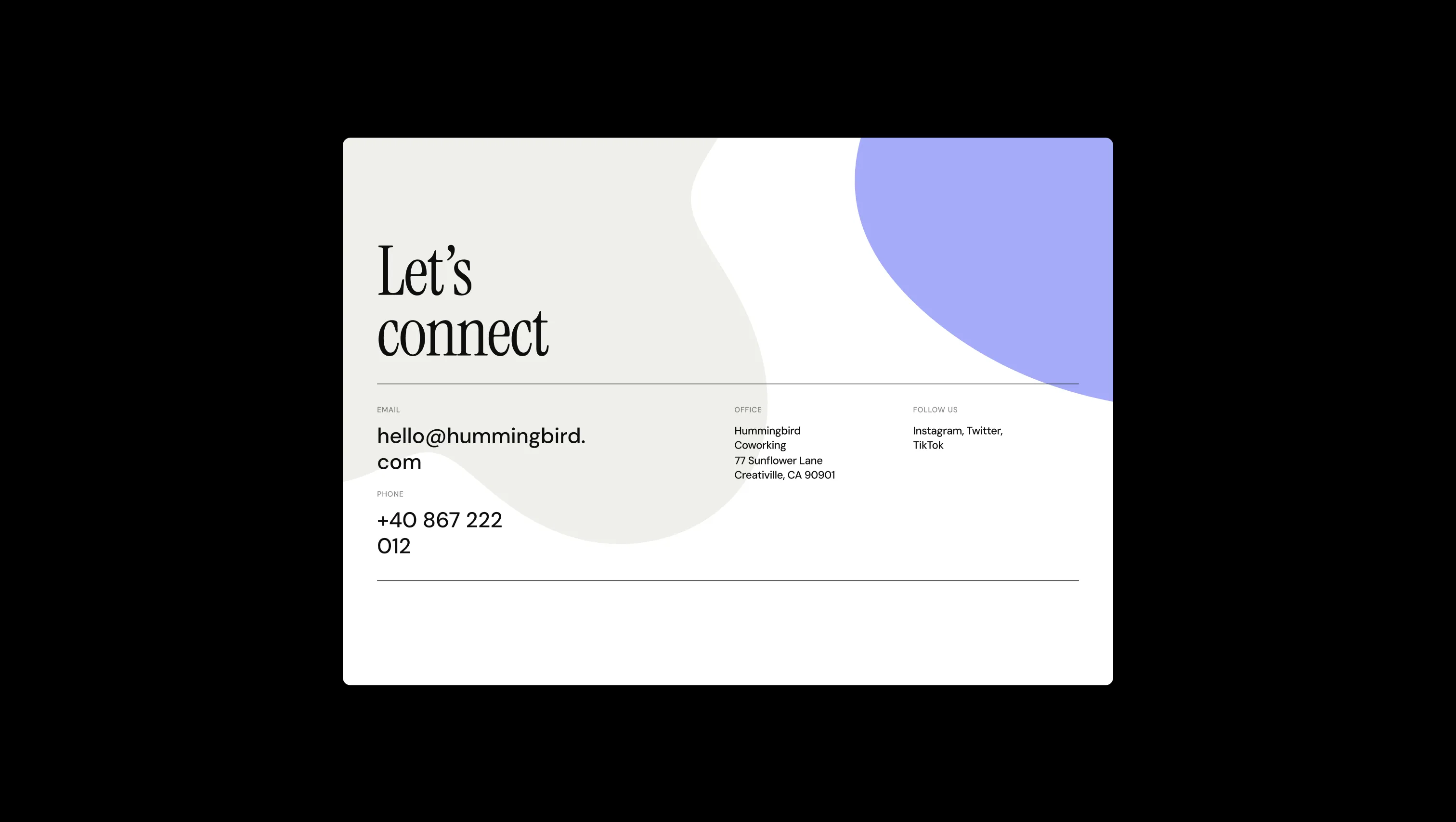 Contact Hero Section