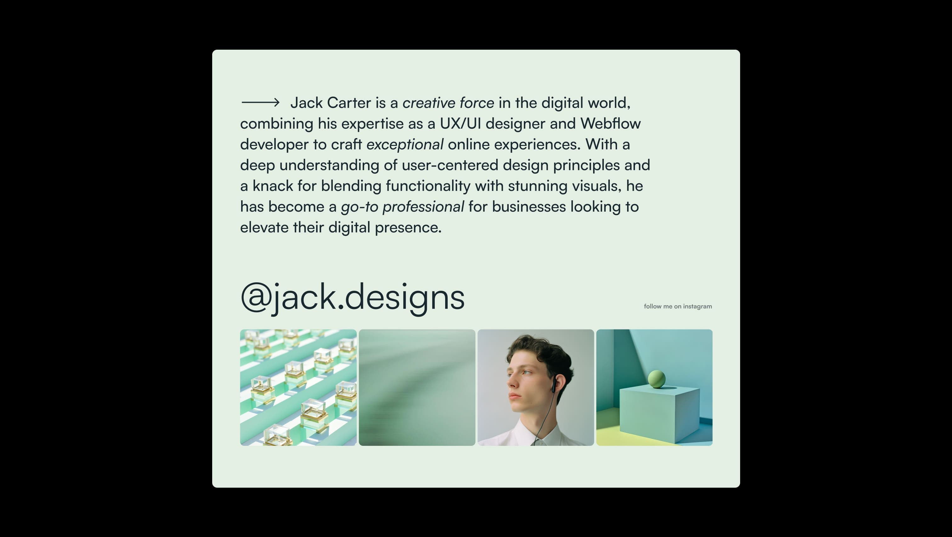 Instagram Portfolio Gallery Showcase