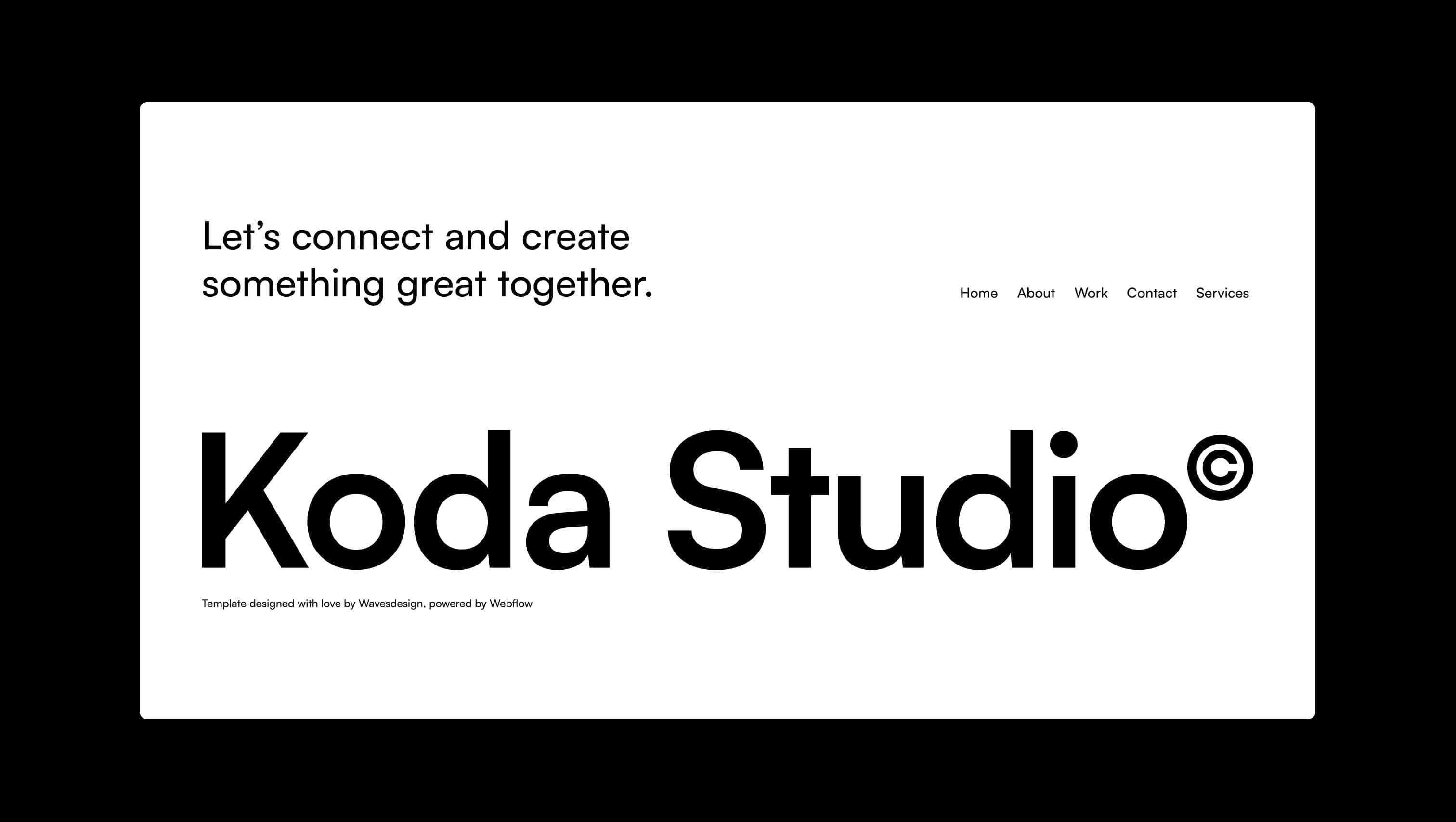 Footer with Navigation Links