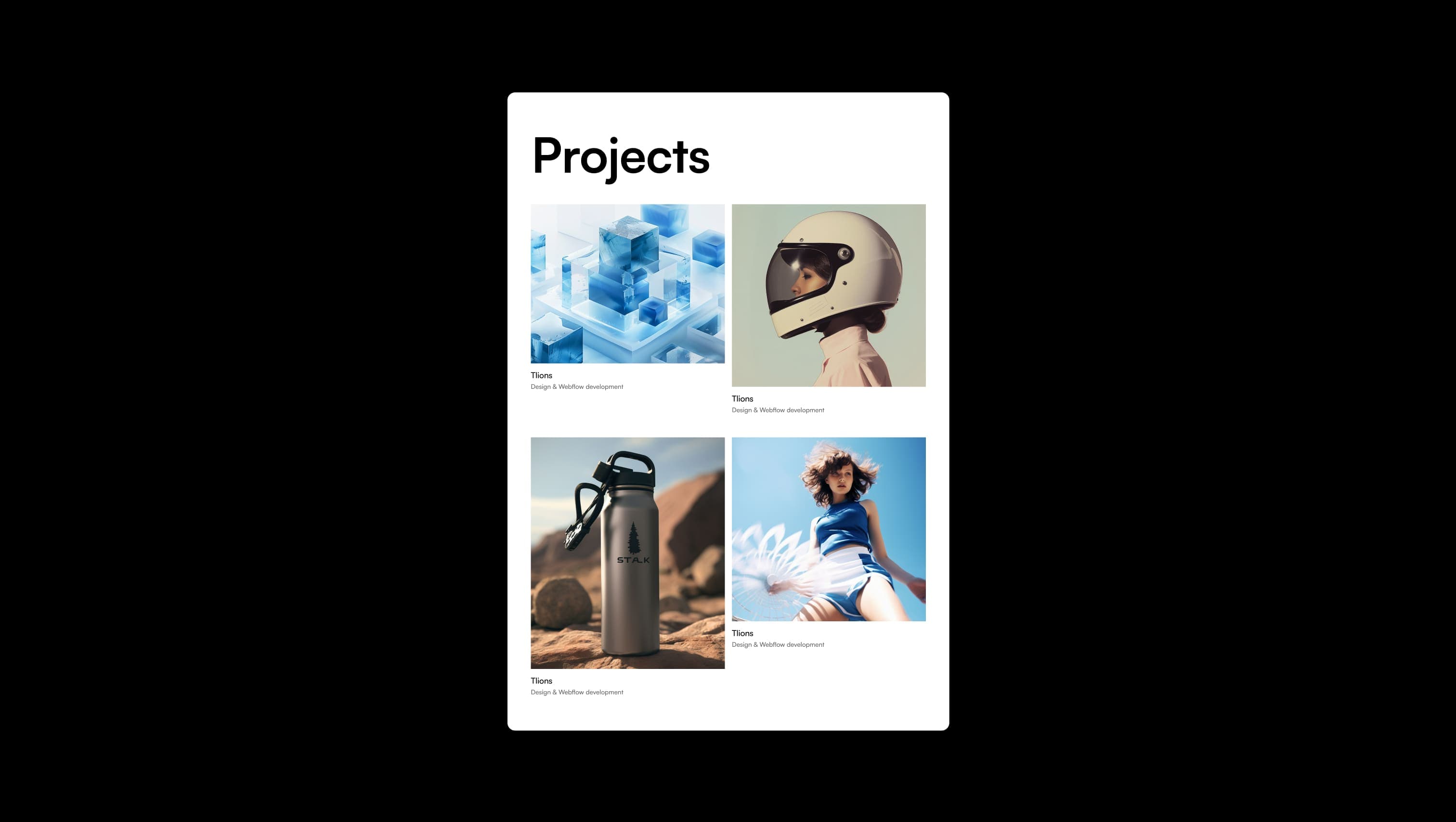 Projects Portfolio Grid