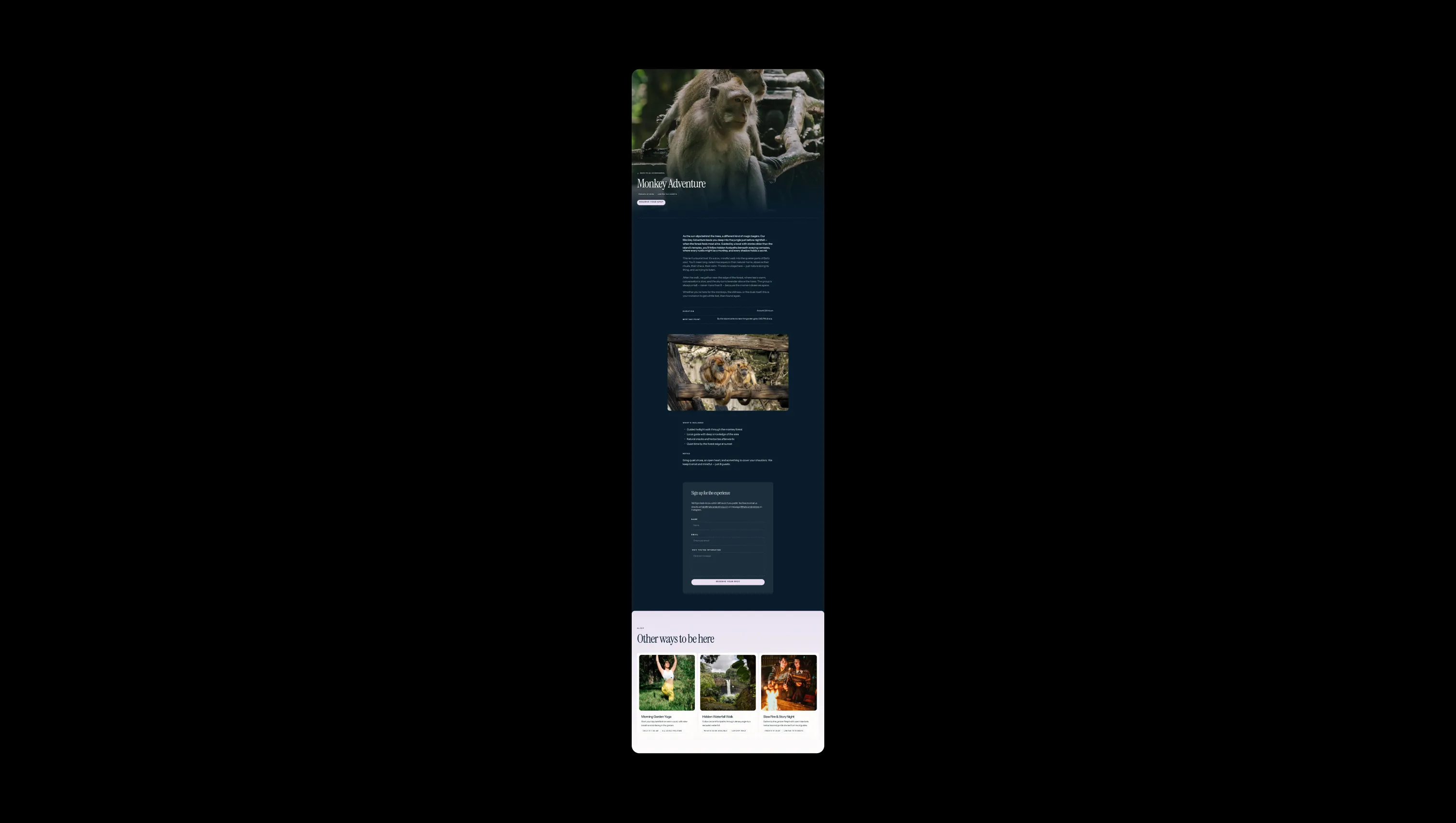 Property Detail Page Layout