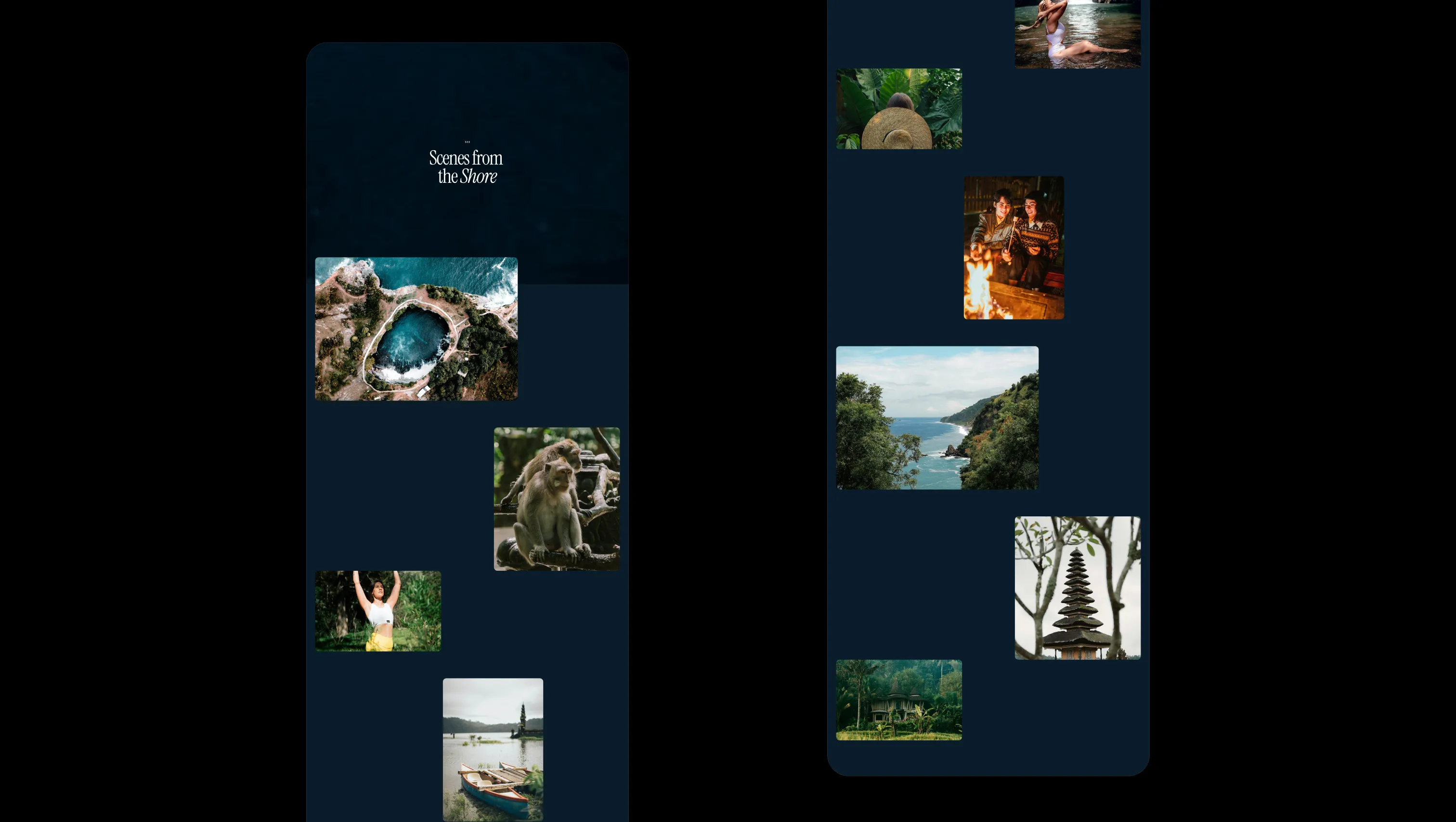 Parallax Gallery with Video Background