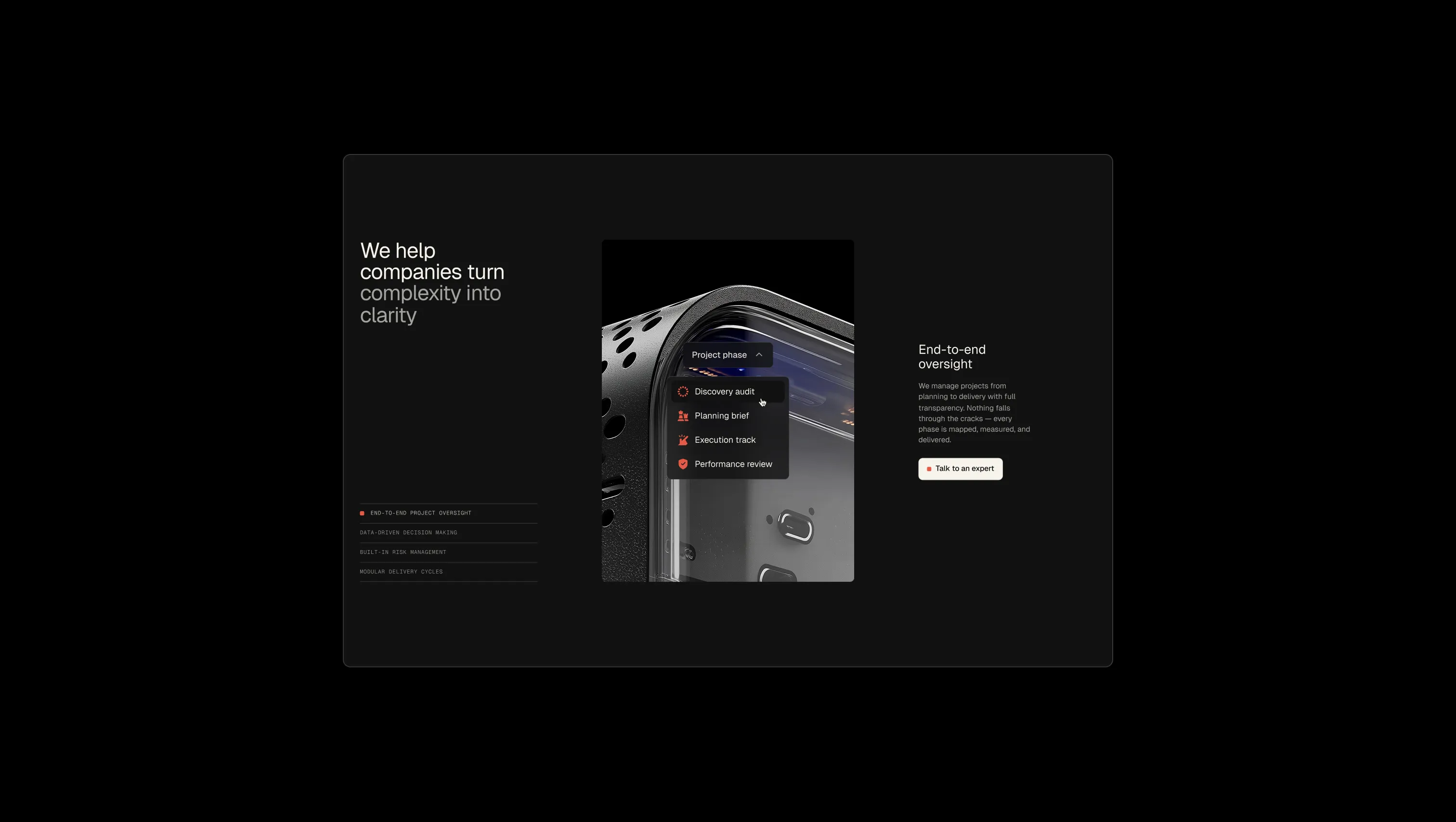 Interactive Service Features Tabs