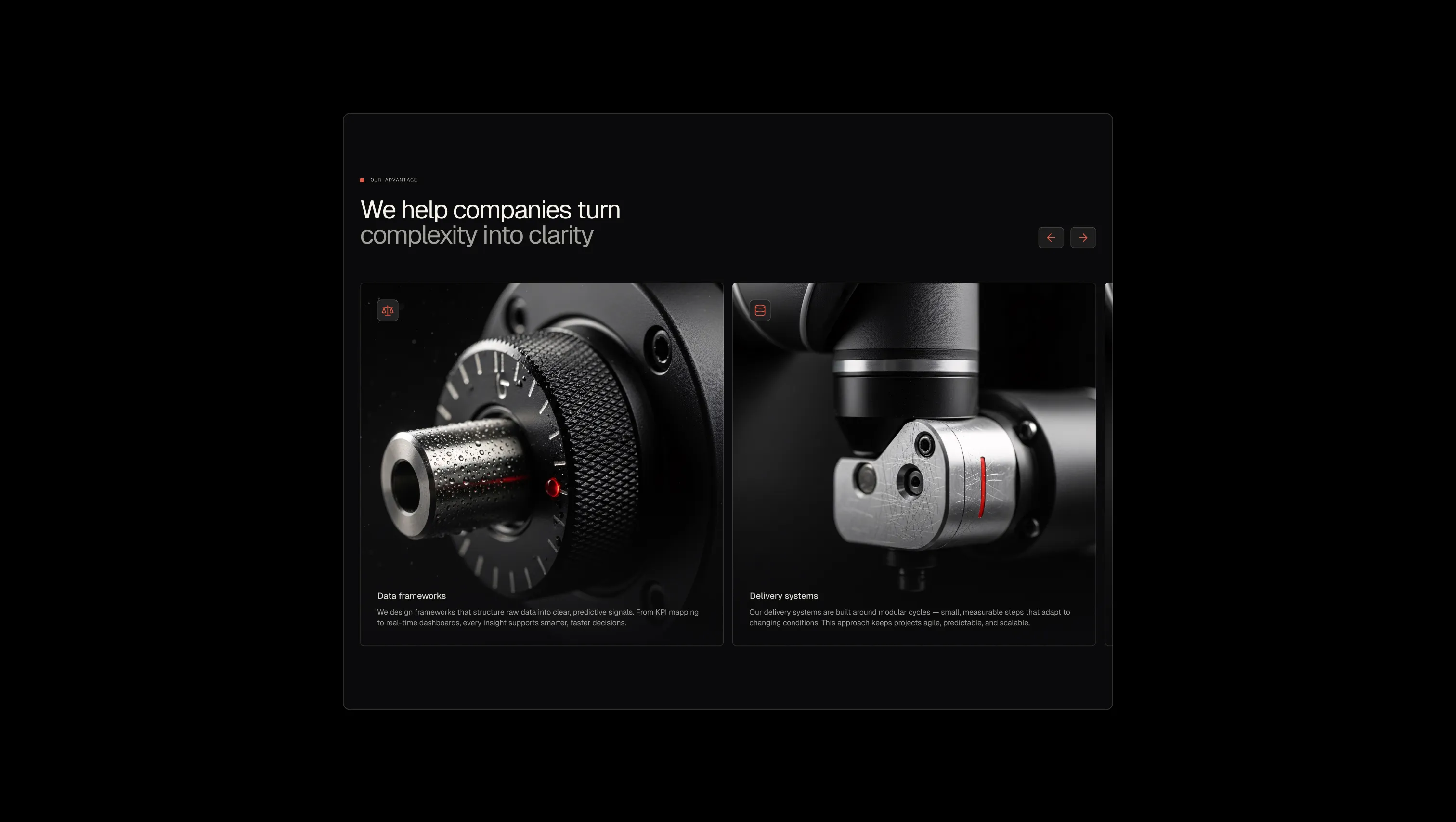 Feature Slider with Navigation Arrows
