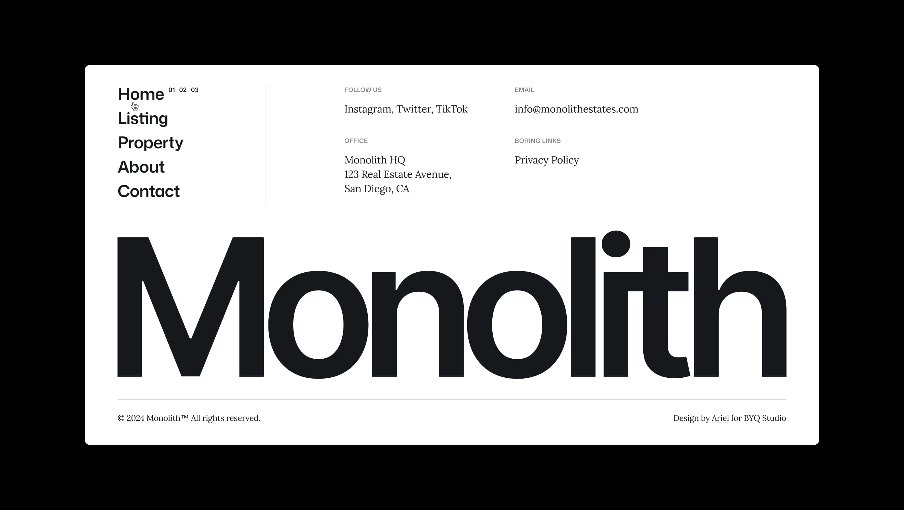Modern Multi-Column Footer