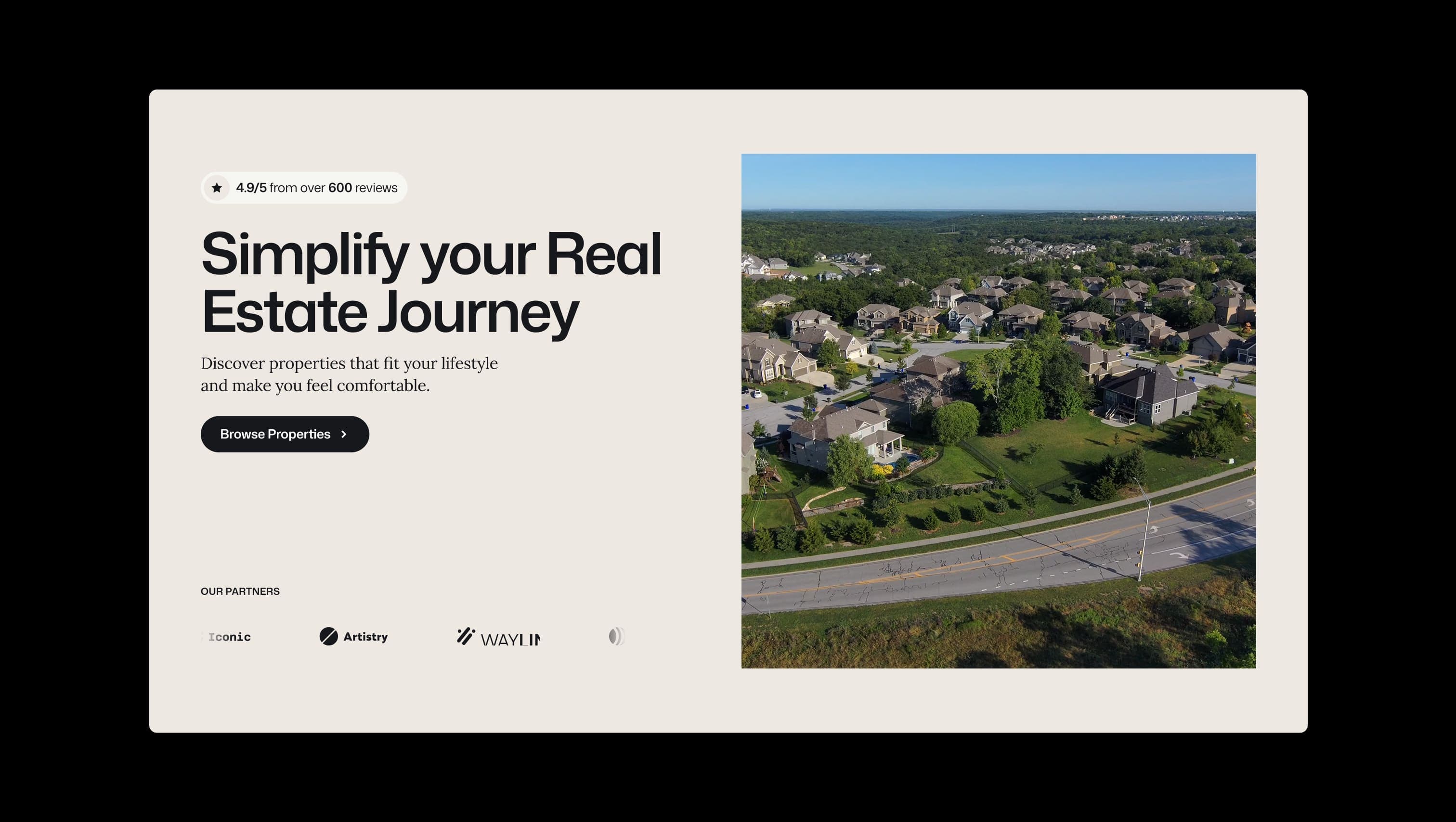 Real Estate Hero Split