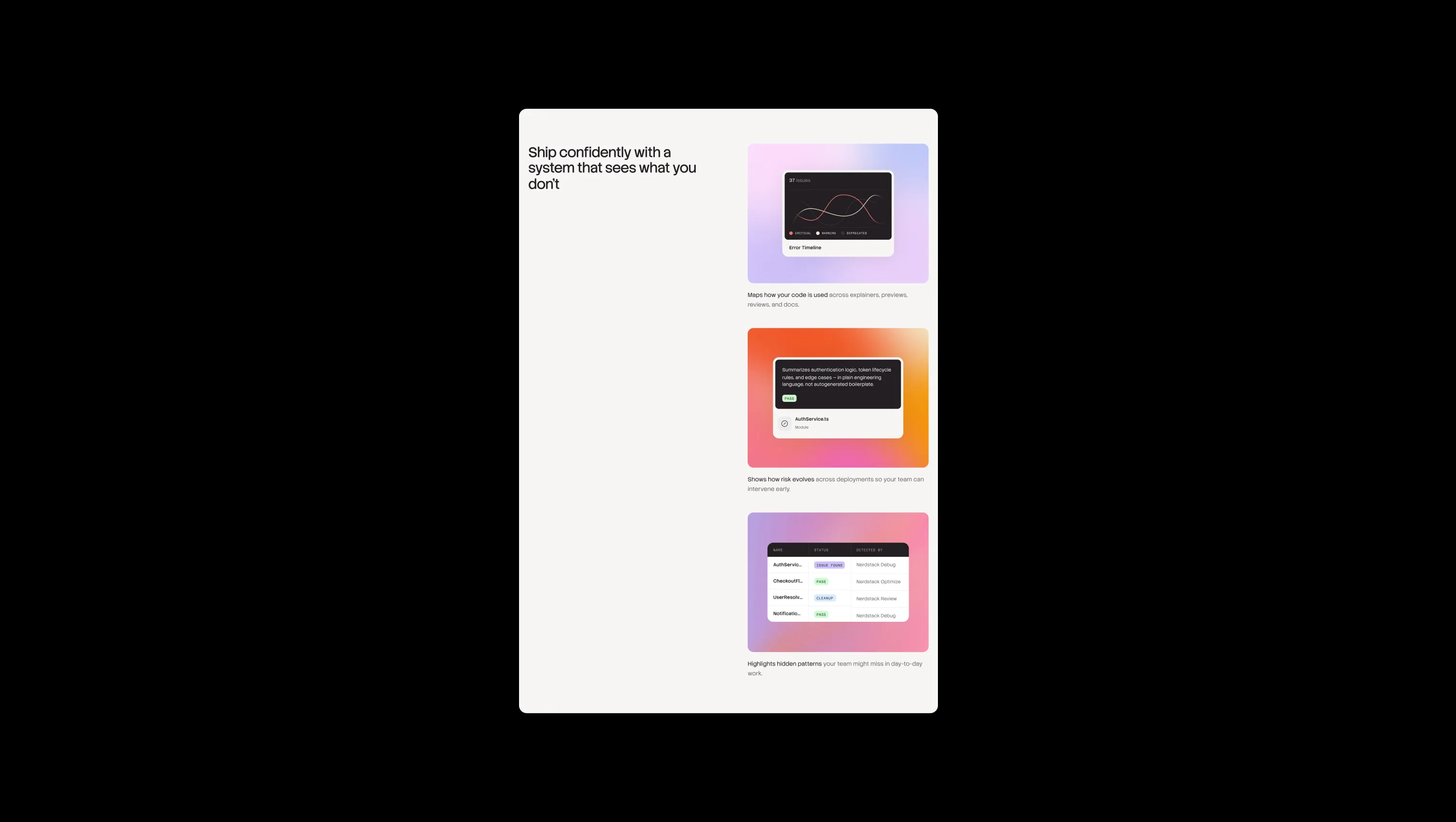 Product Features with Interactive Widgets