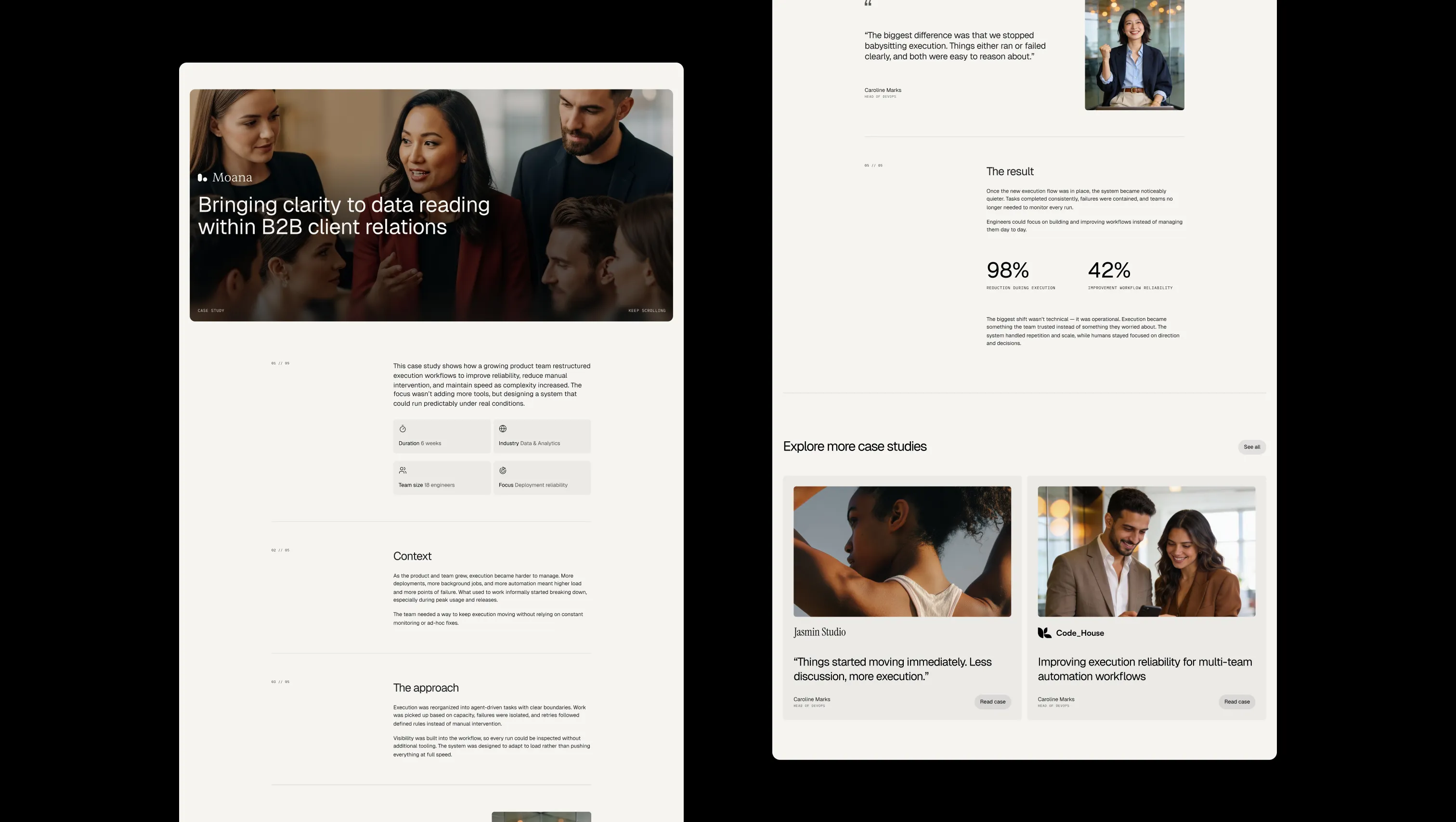 Case Study Single Page Full Layout